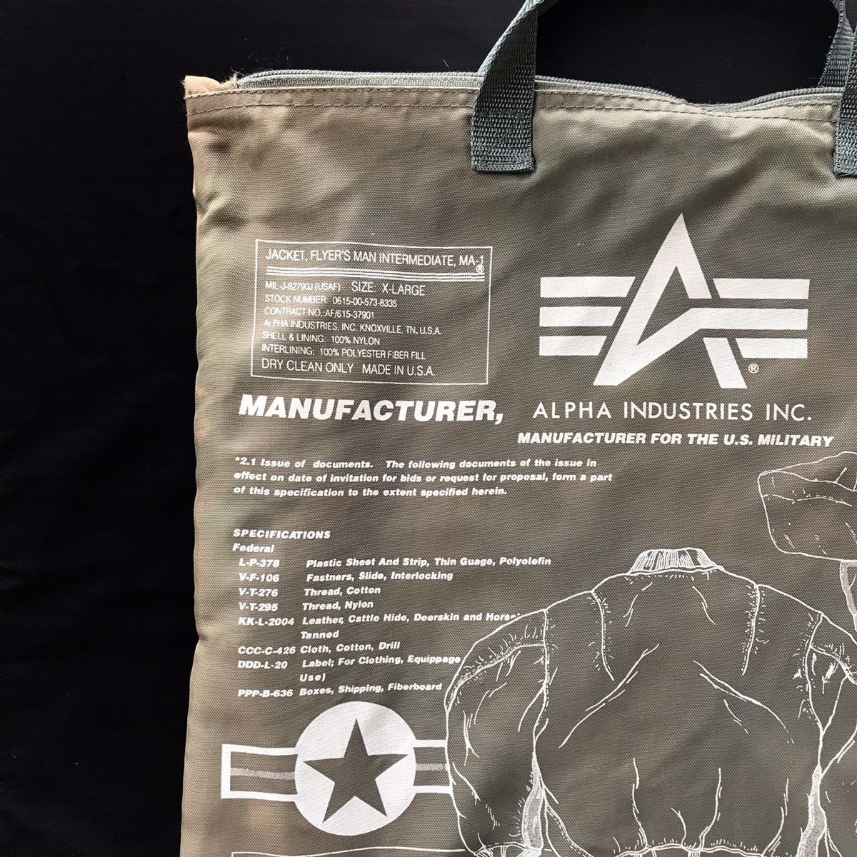 Alpha Industries MA-1 Alpha Ind. Portable Organiser Bag Size ONE SIZE - 6 Thumbnail