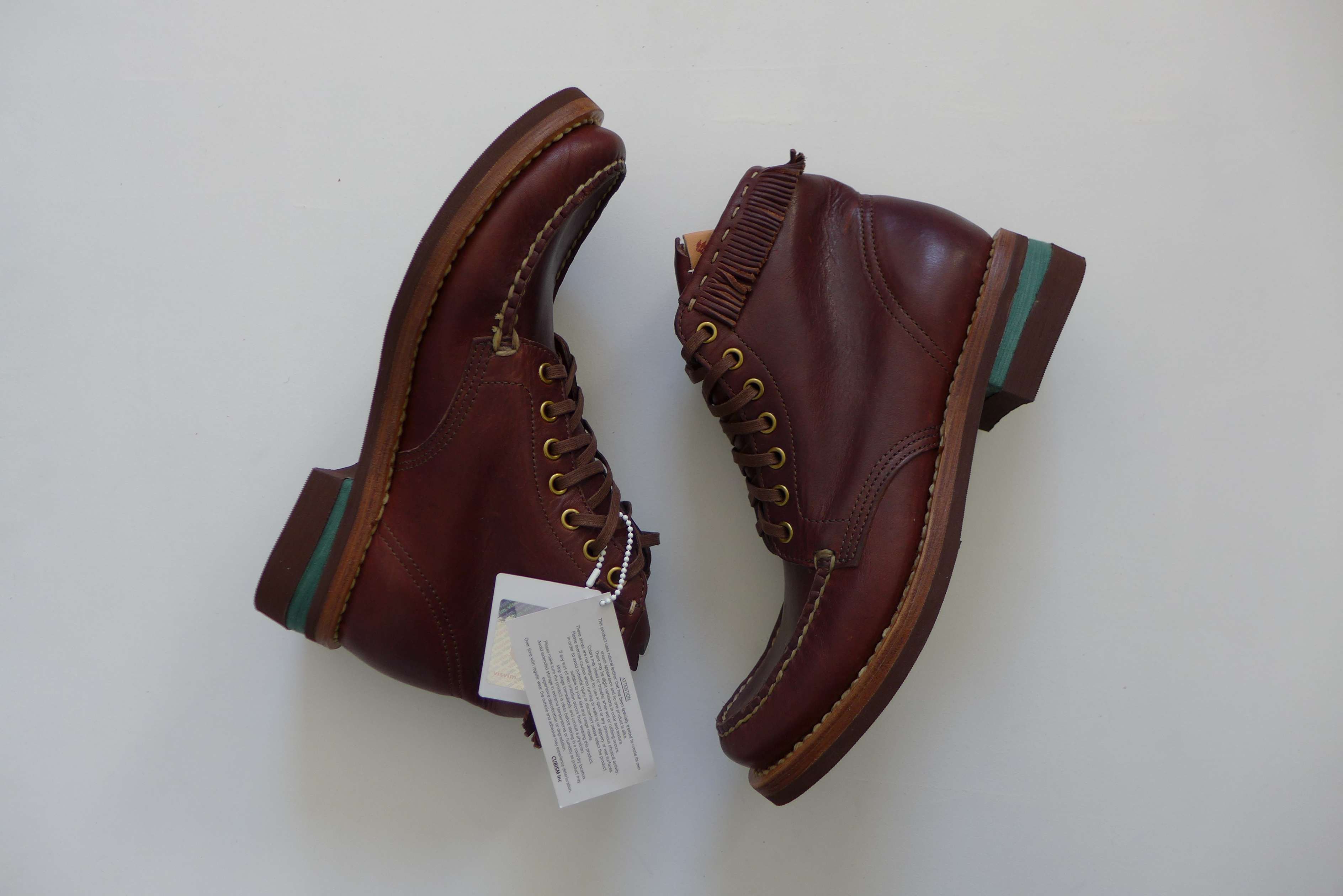 Visvim FW16 Blackfoot MocToe Boots-Folk -- Dark Brown