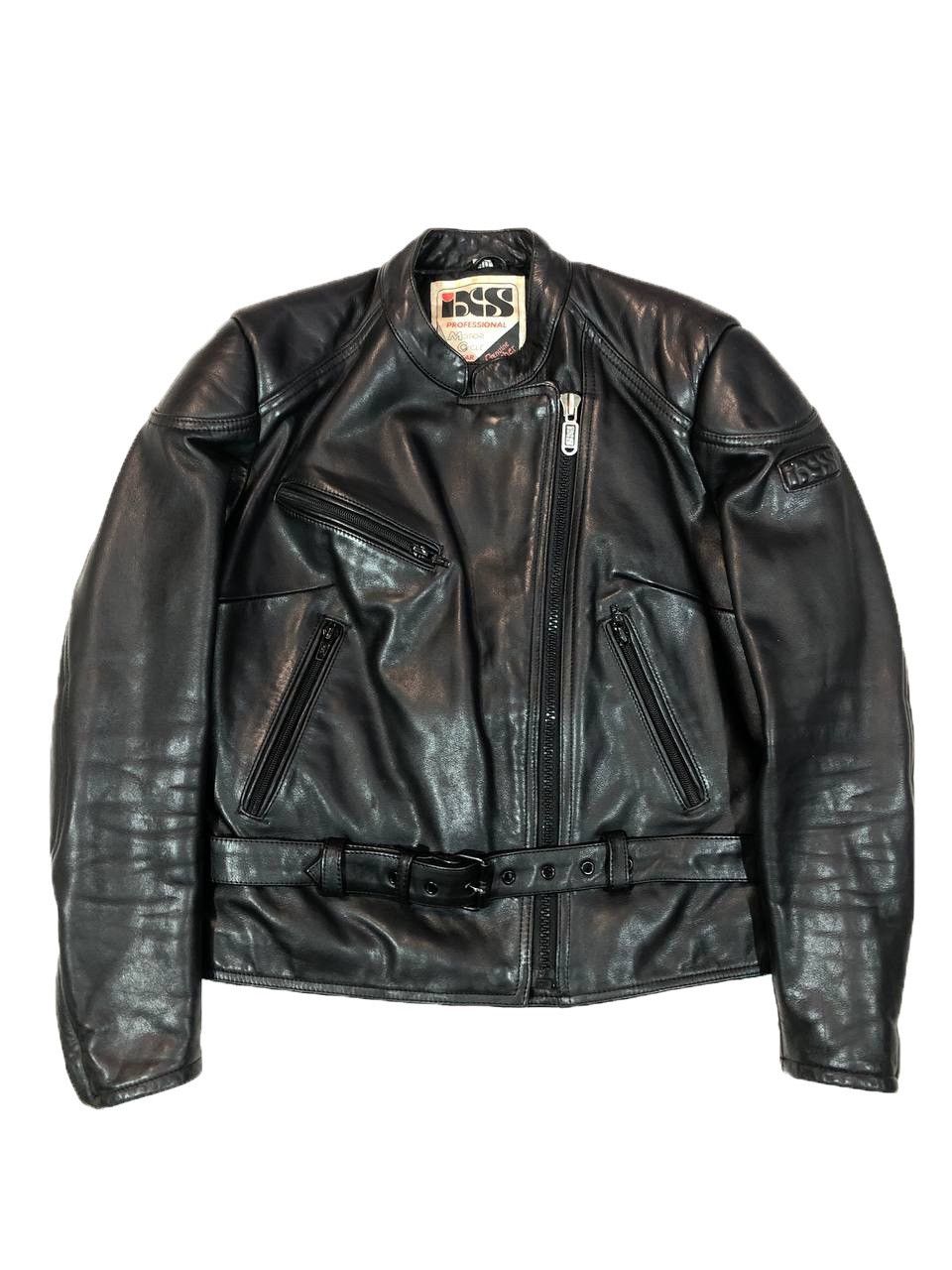 Genuine Leather ISX Vintage Racing Moto Jacket Black Size US S / EU 44-46 / 1 - 1 Thumbnail