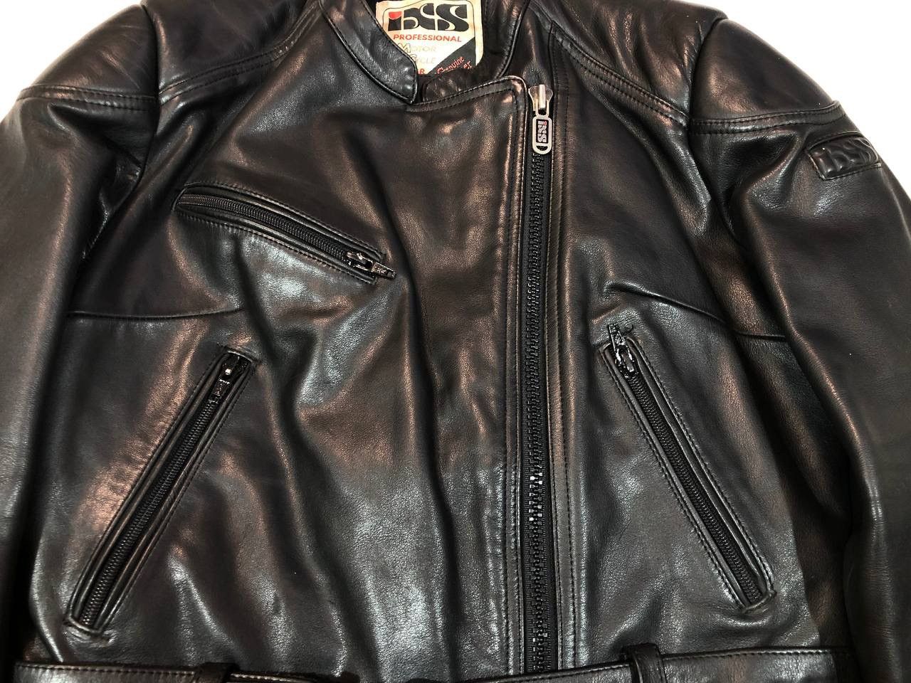 Genuine Leather ISX Vintage Racing Moto Jacket Black Size US S / EU 44-46 / 1 - 5 Thumbnail