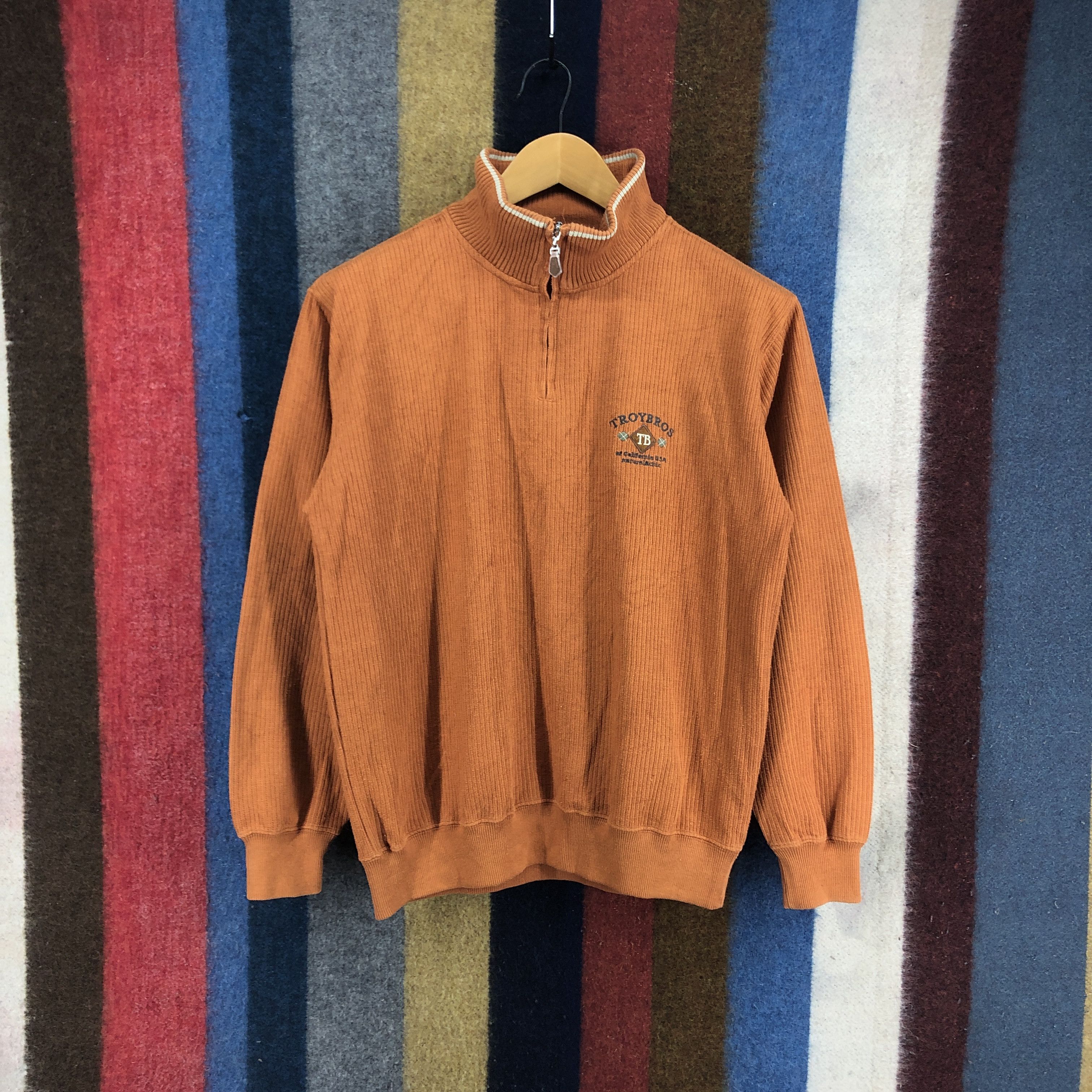 Japanese Brand TROY BROS Turtle Neck Sweatshirt #2724-98 Size US M / EU 48-50 / 2 - 1 Thumbnail