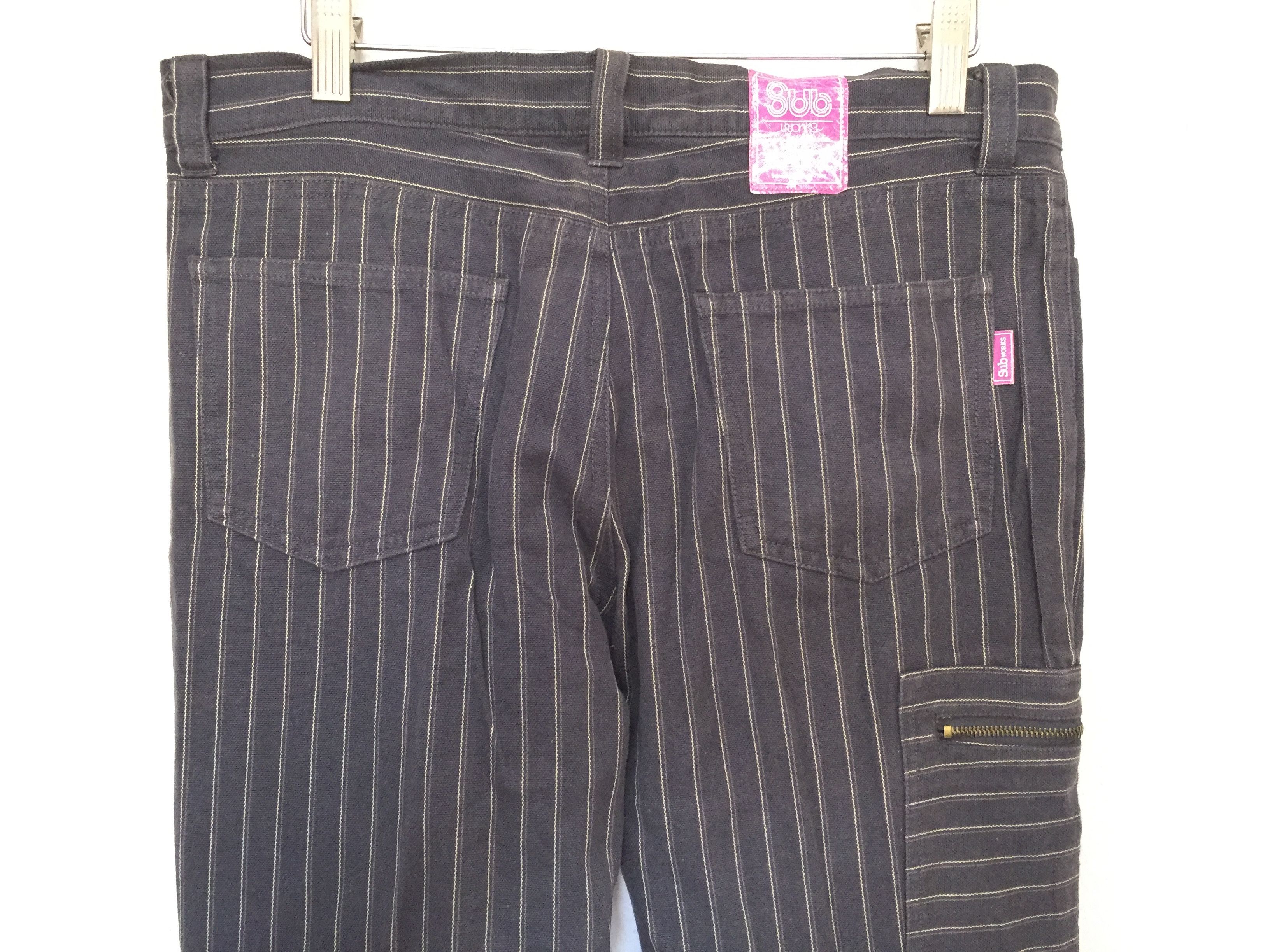 20471120 × Beauty Beast × Japanese Brand SUB work Japan Hickory wabash hem zipper cargos Size US 31 - 8 Thumbnail