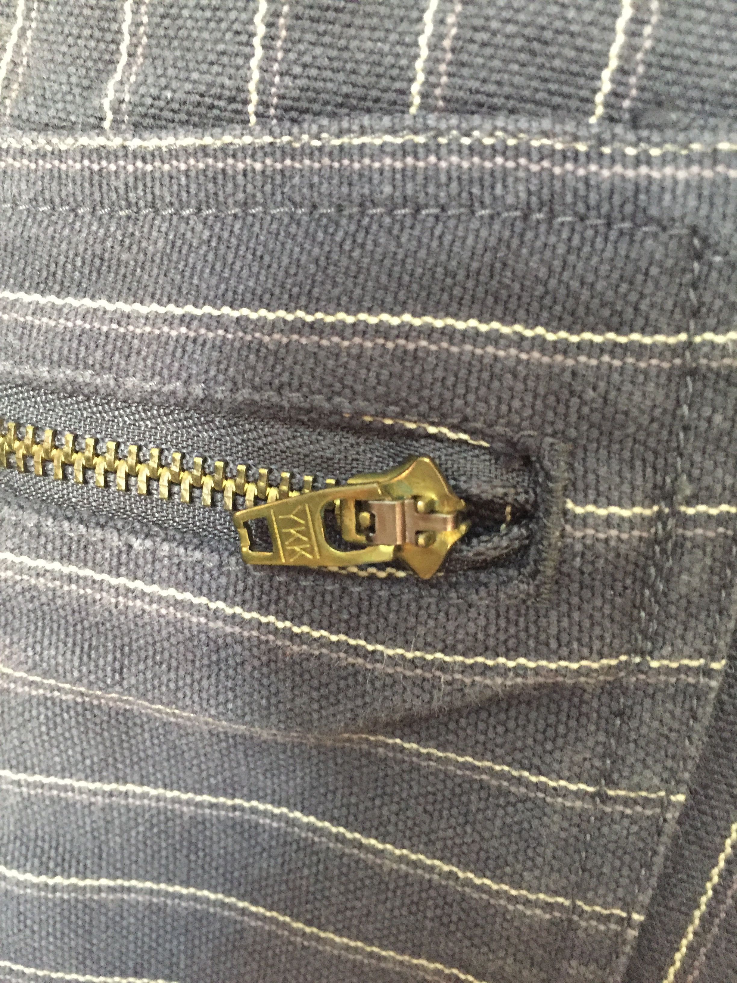 20471120 × Beauty Beast × Japanese Brand SUB work Japan Hickory wabash hem zipper cargos Size US 31 - 6 Thumbnail