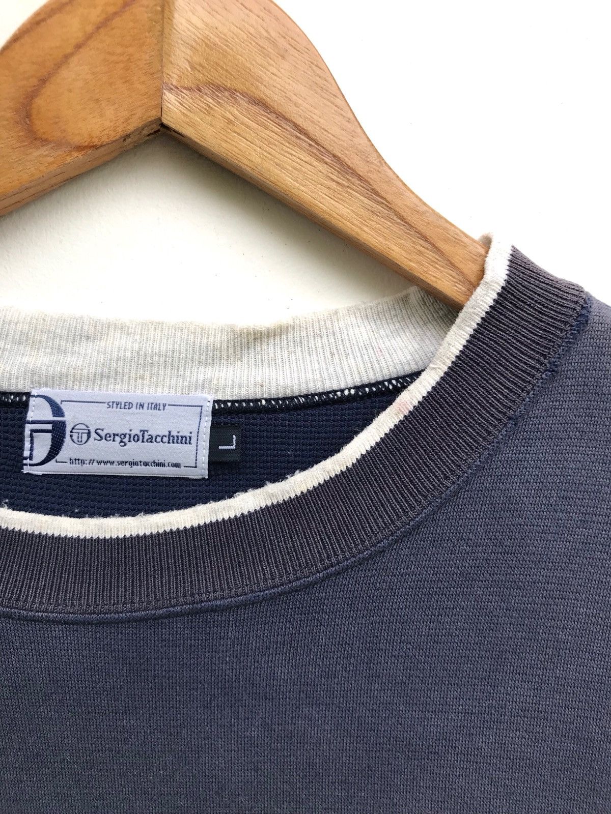Sergio Tacchini Vintage Sergio Tacchini Big Logo Sweatshirt Size US L / EU 52-54 / 3 - 4 Thumbnail