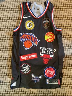 Supreme Nike NBA Teams Authentic Jersey SS18 Black Size 52