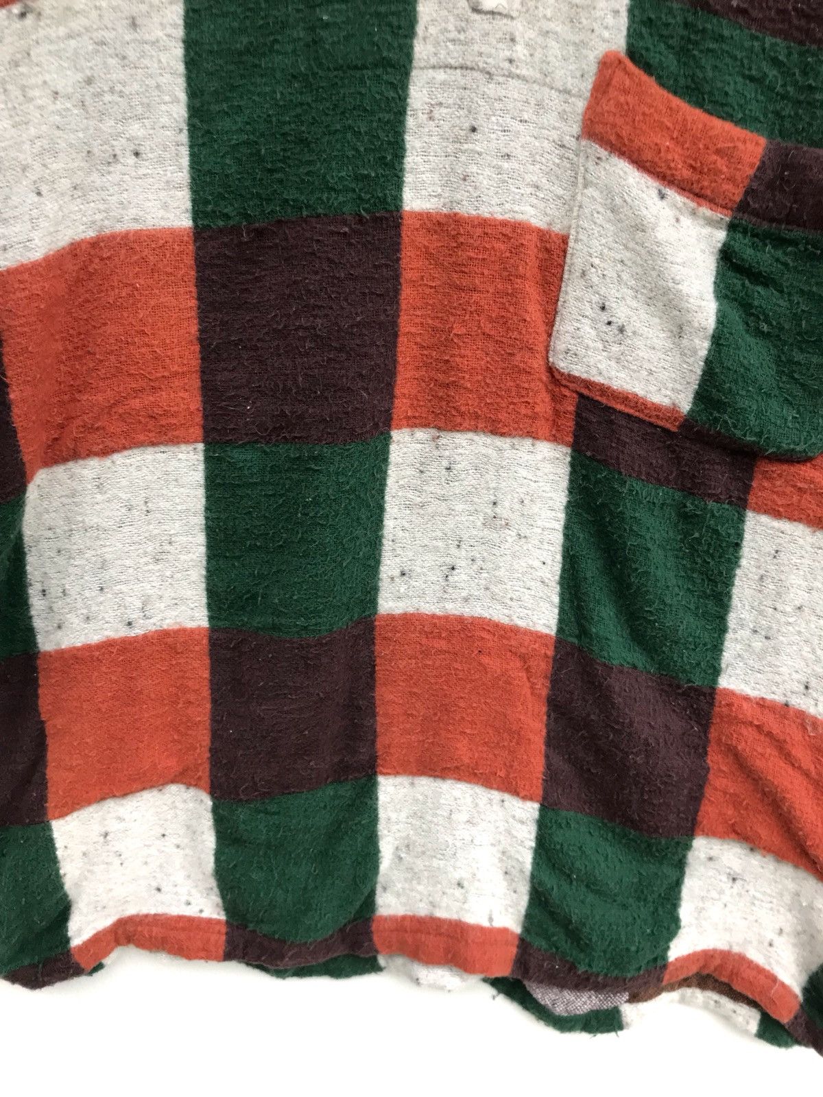 Japanese Brand Japanese Brand Bartack Big Checked Half Neck Button Shirts Size US M / EU 48-50 / 2 - 5 Thumbnail