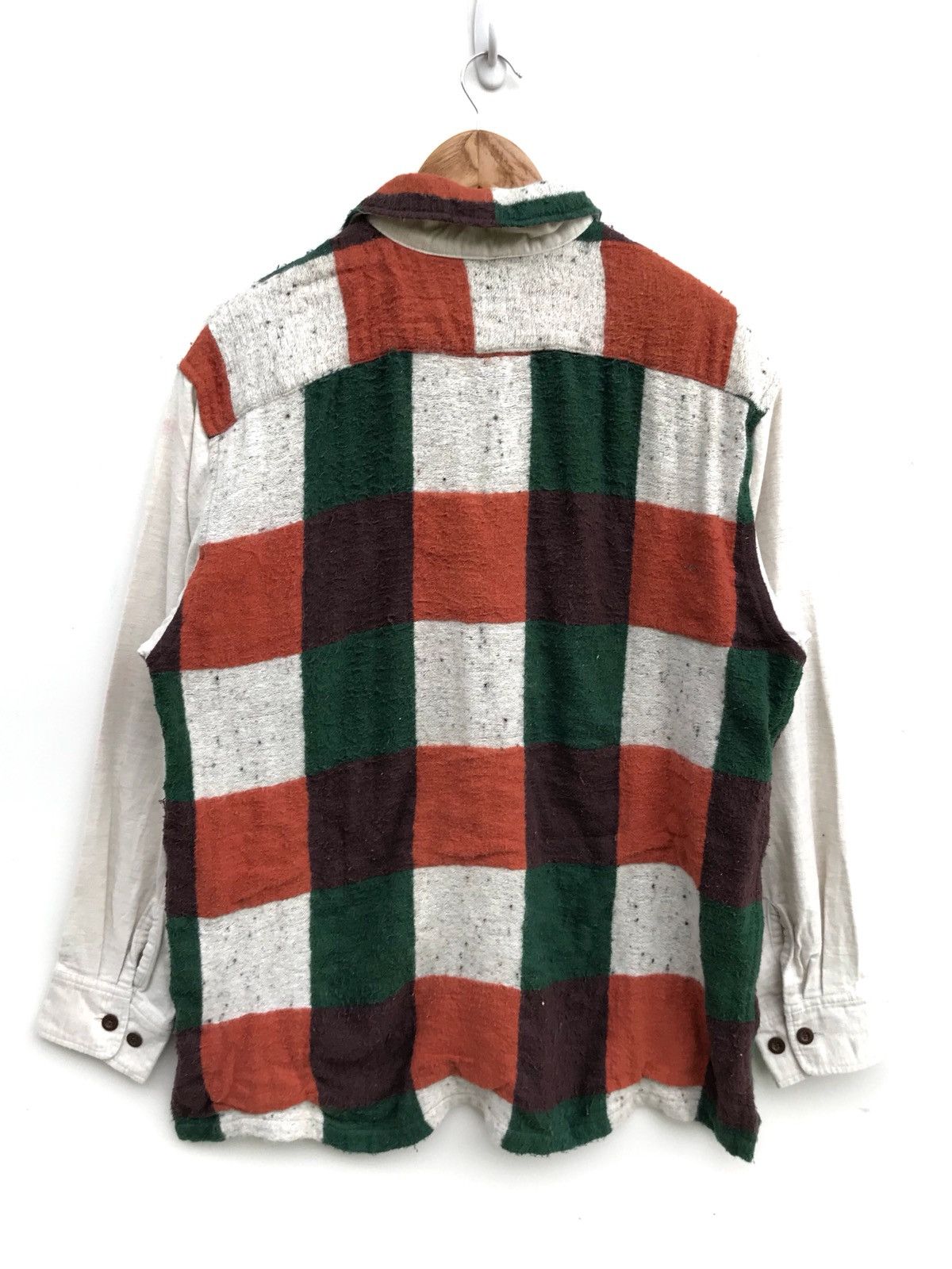 Japanese Brand Japanese Brand Bartack Big Checked Half Neck Button Shirts Size US M / EU 48-50 / 2 - 2 Thumbnail