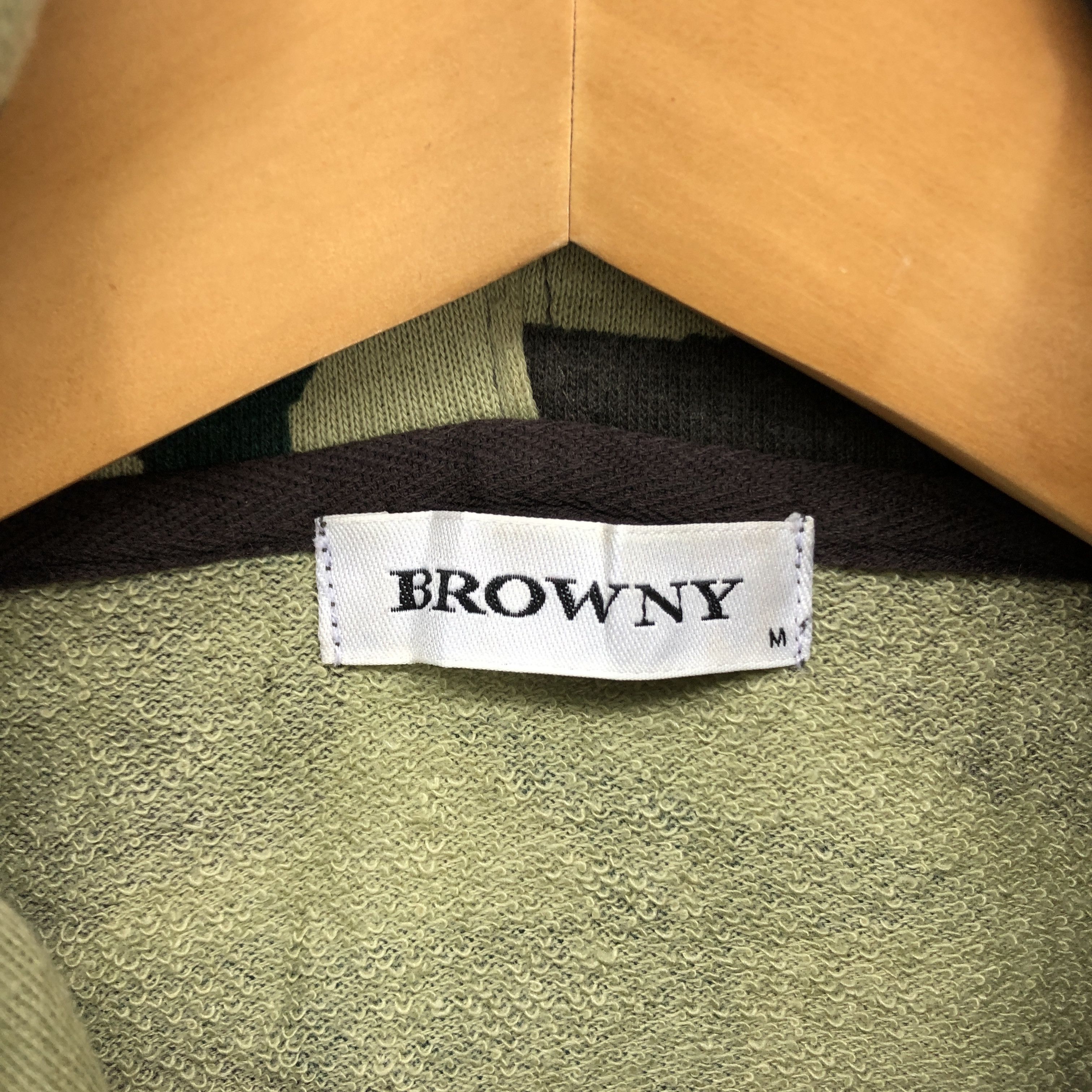 Japanese Brand BROWNY Camouflage Zipper Hoodie #1464-53 Size US S / EU 44-46 / 1 - 4 Thumbnail