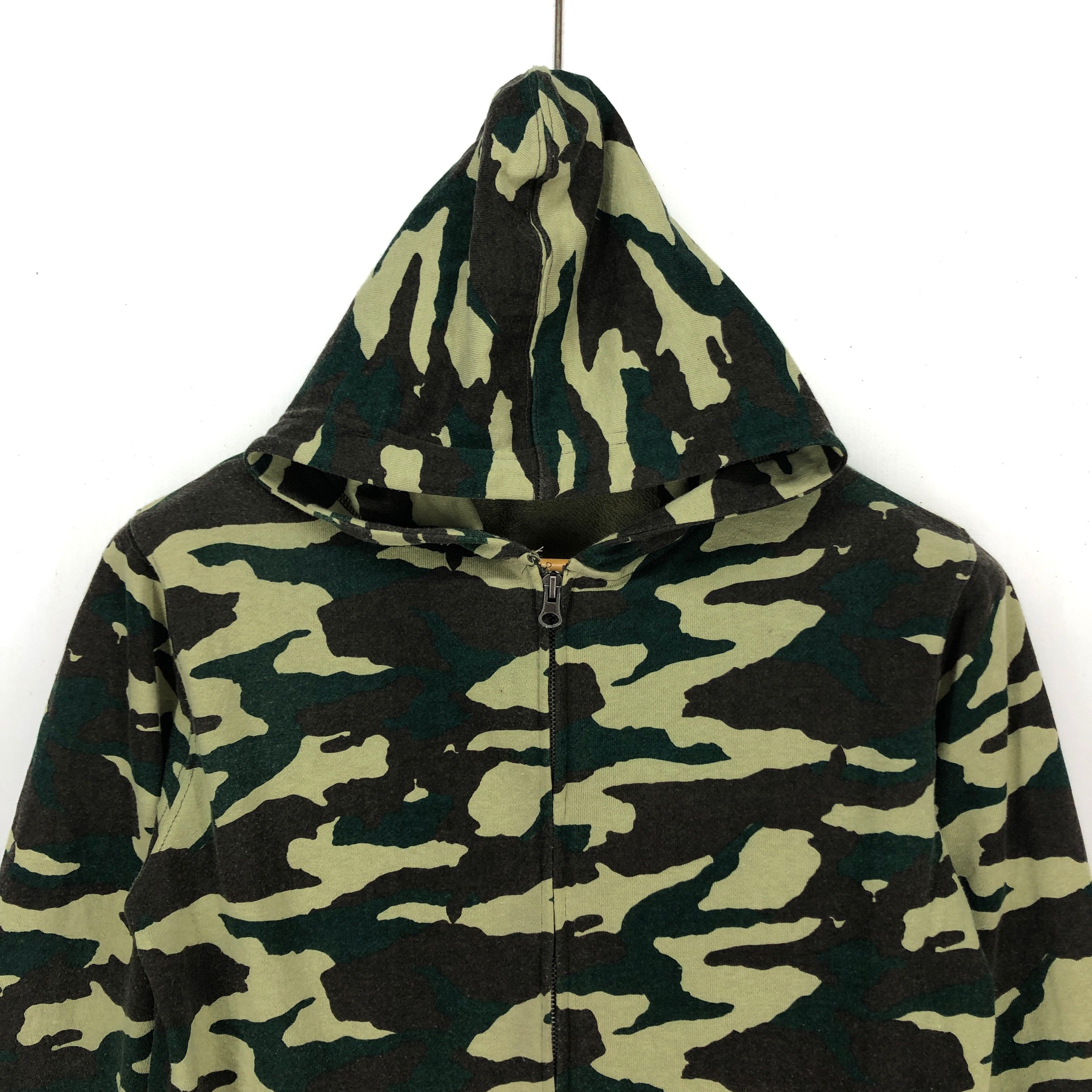 Japanese Brand BROWNY Camouflage Zipper Hoodie #1464-53 Size US S / EU 44-46 / 1 - 2 Thumbnail