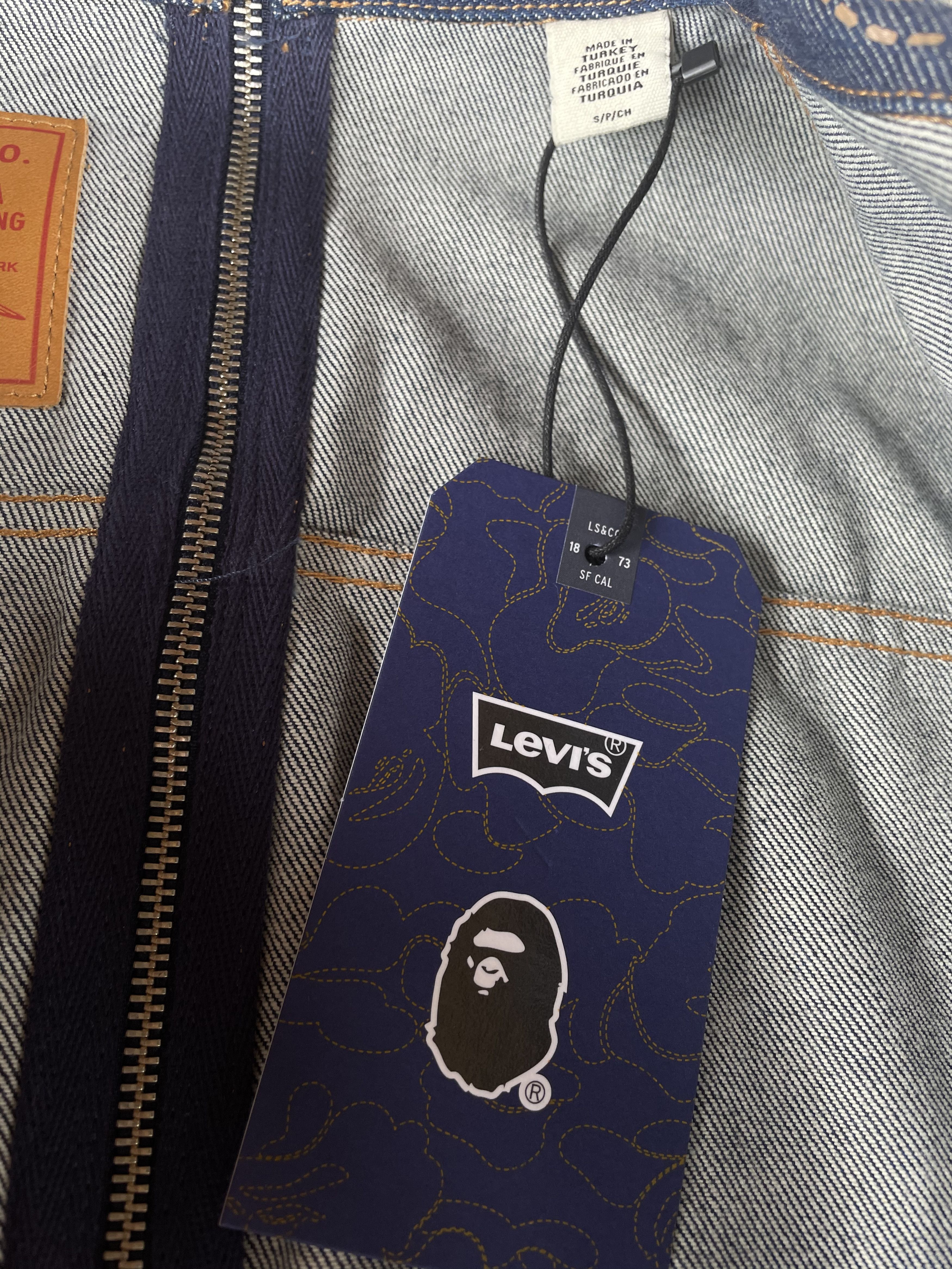 Bape × Levi's BAPE x LEVI’S SPLIT TRUCKER JACKET Size US S / EU 44-46 / 1 - 11 Thumbnail