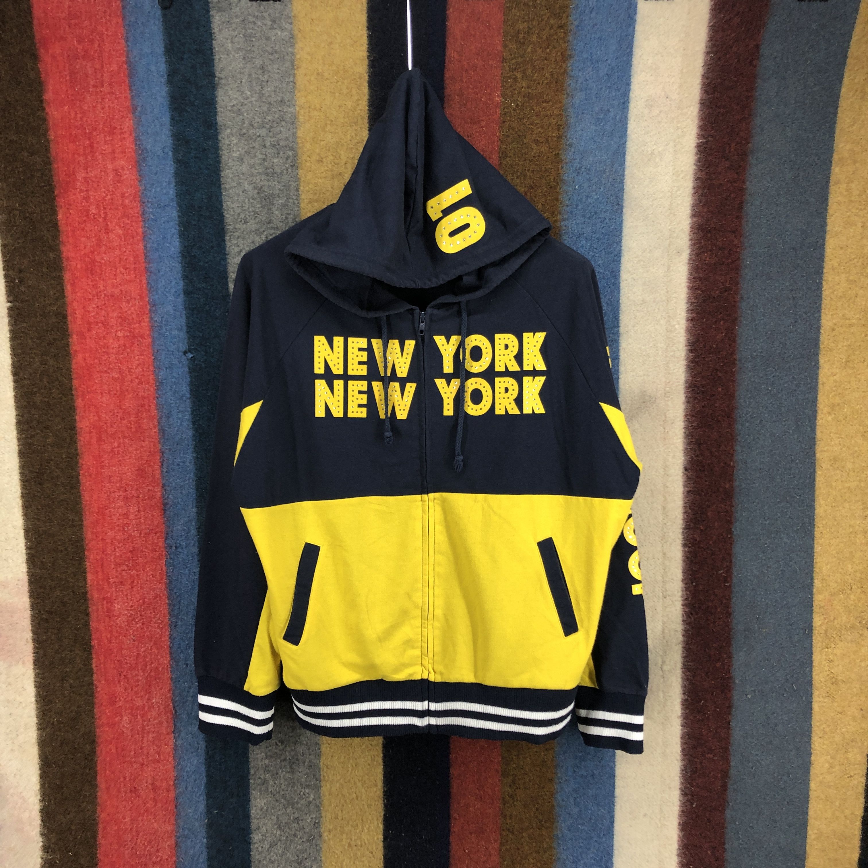Japanese Brand NEW YORK by BABY SHOOP Zipper Hoodie #2695-97 Size US L / EU 52-54 / 3 - 1 Thumbnail