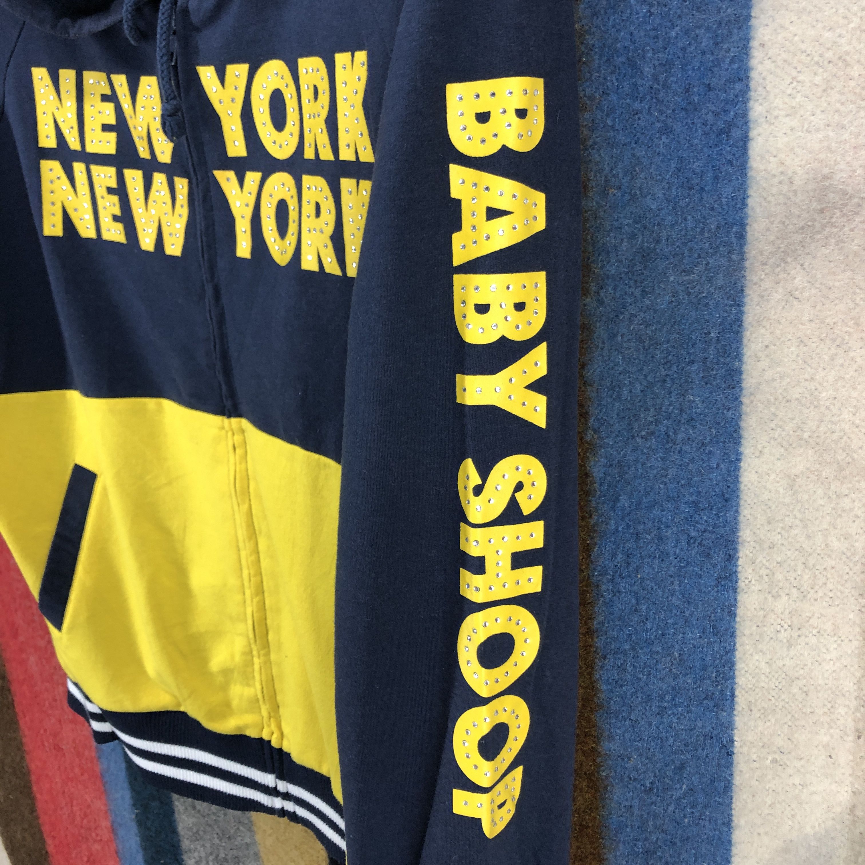 Japanese Brand NEW YORK by BABY SHOOP Zipper Hoodie #2695-97 Size US L / EU 52-54 / 3 - 6 Thumbnail