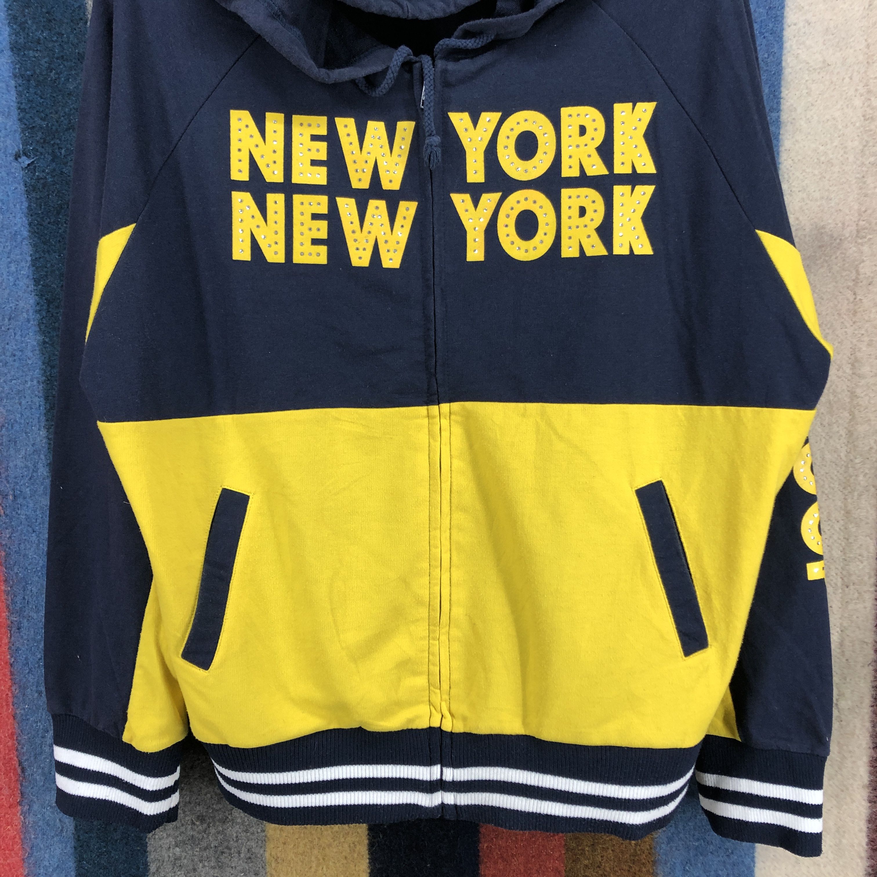 Japanese Brand NEW YORK by BABY SHOOP Zipper Hoodie #2695-97 Size US L / EU 52-54 / 3 - 5 Thumbnail