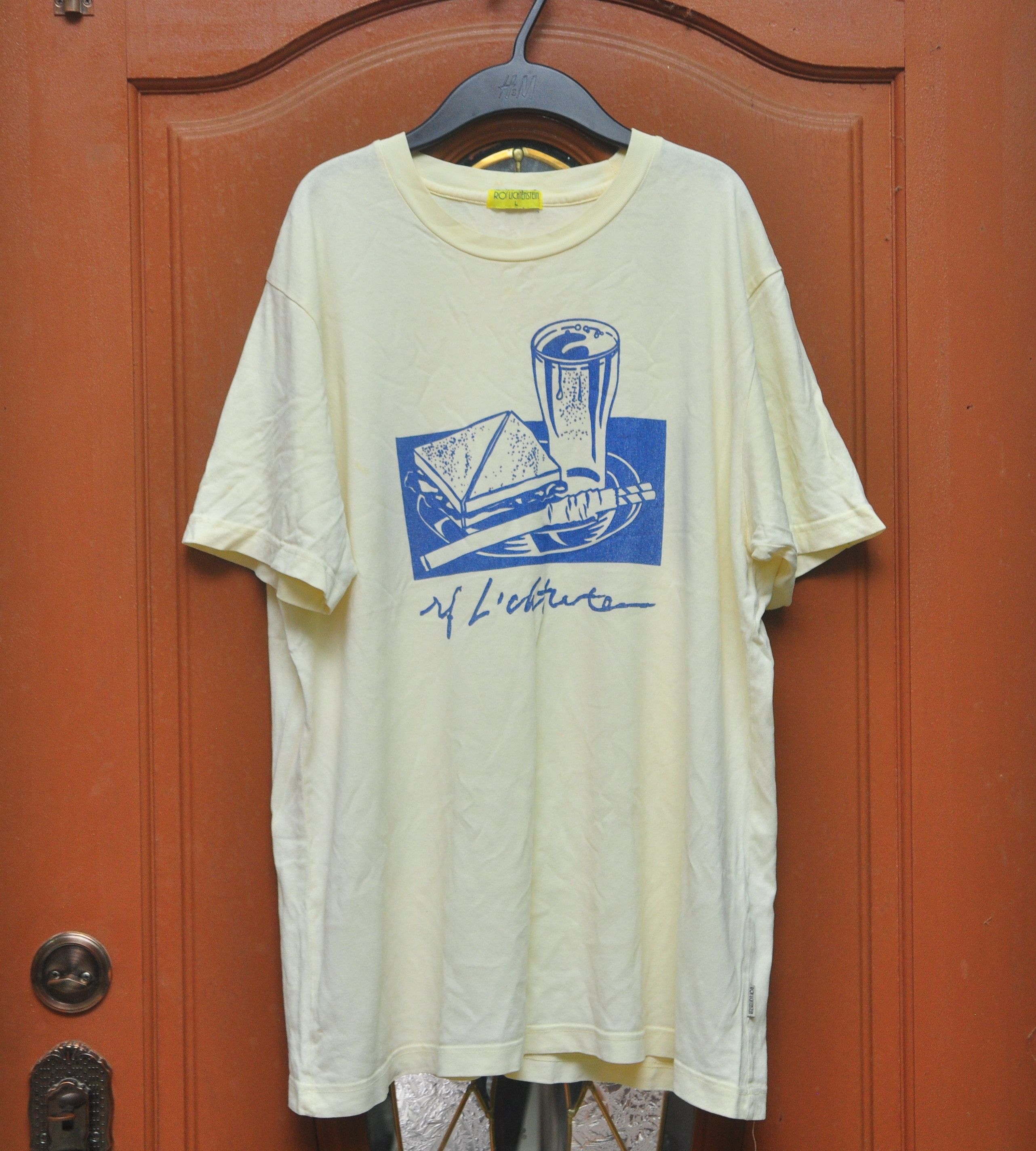 Japanese Brand × Uniqlo × Vintage Roy Lichtenstein Shirt / hip hop swag skate rap gift kappa Size US L / EU 52-54 / 3 - 1 Thumbnail