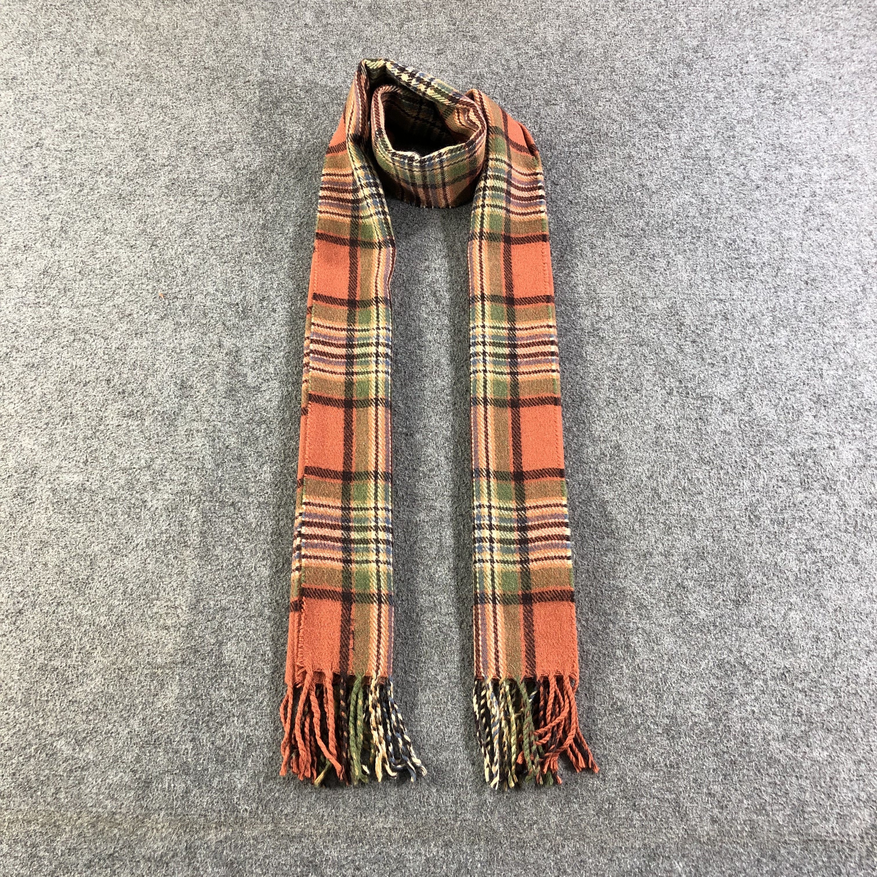 Ralph Lauren Ralph Lauren Tartan Wool Scarf Muffler V1348 Size ONE SIZE - 1 Thumbnail