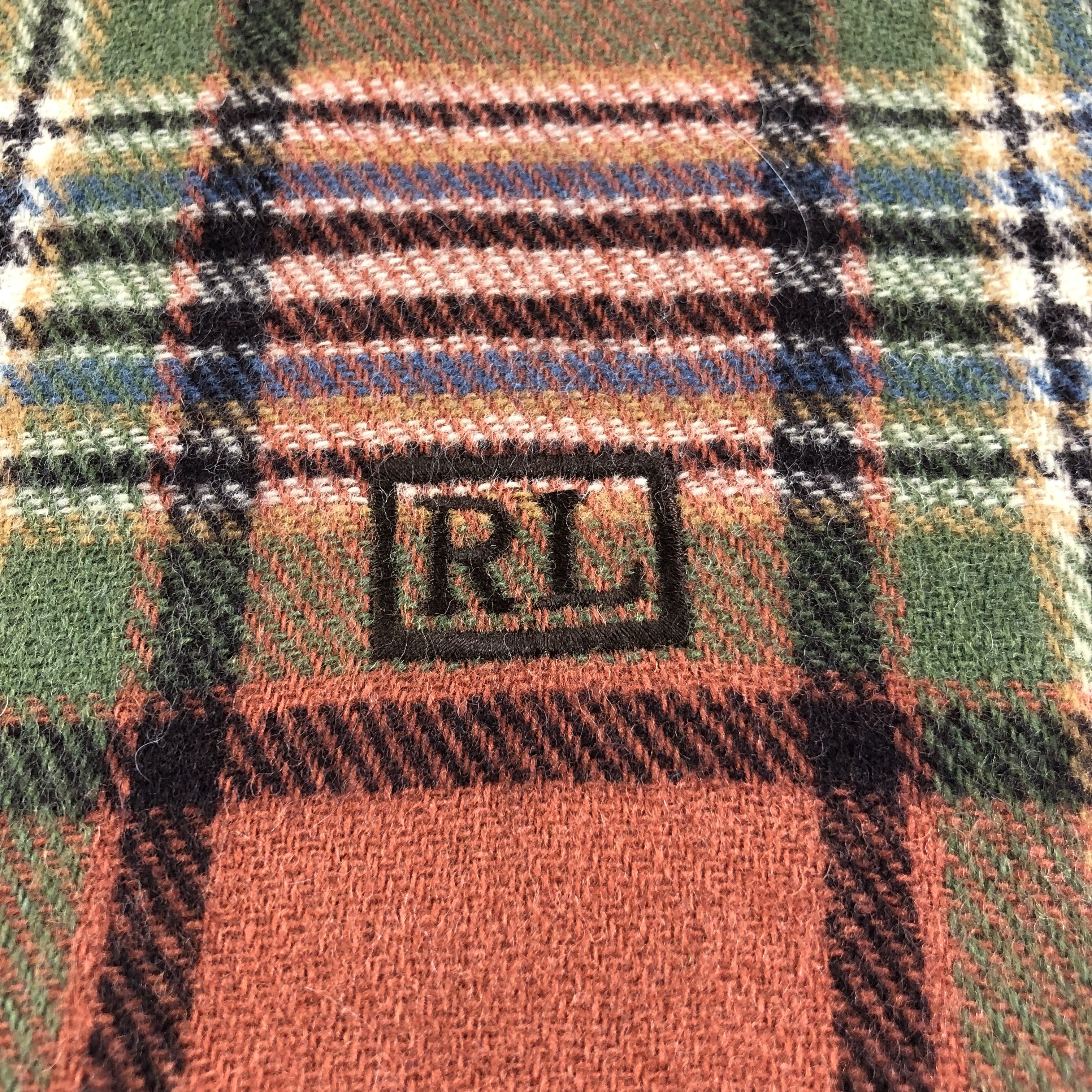Ralph Lauren Ralph Lauren Tartan Wool Scarf Muffler V1348 Size ONE SIZE - 4 Thumbnail
