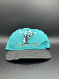 NEW Vintage Florida Marlins 90s Snapback Hat MLB Deadstock New Old Stock  NWT