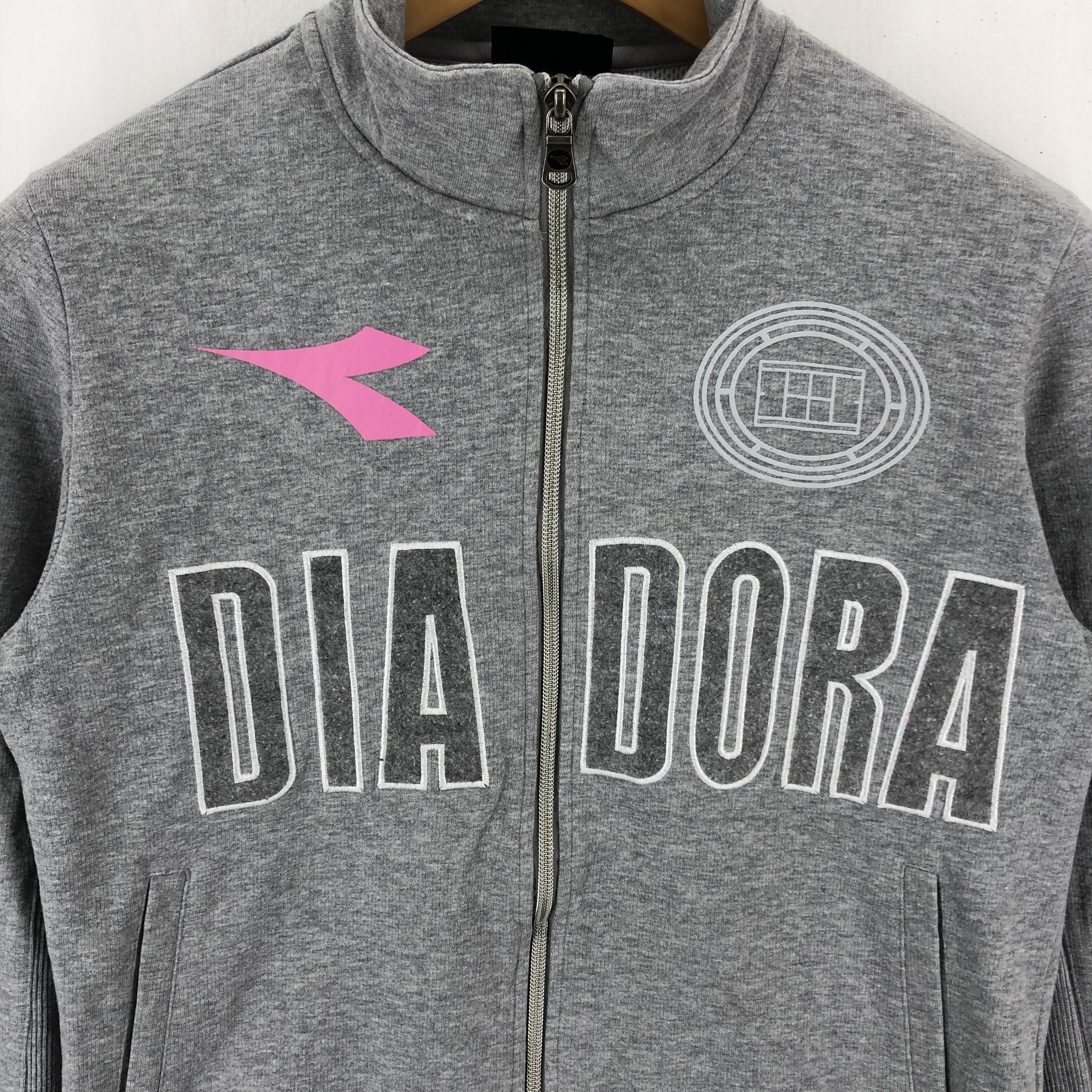 Diadora DIADORA Turtle Neck Women Zipper Sweatshirt #1736-66 Size S / US 4 / IT 40 - 2 Thumbnail