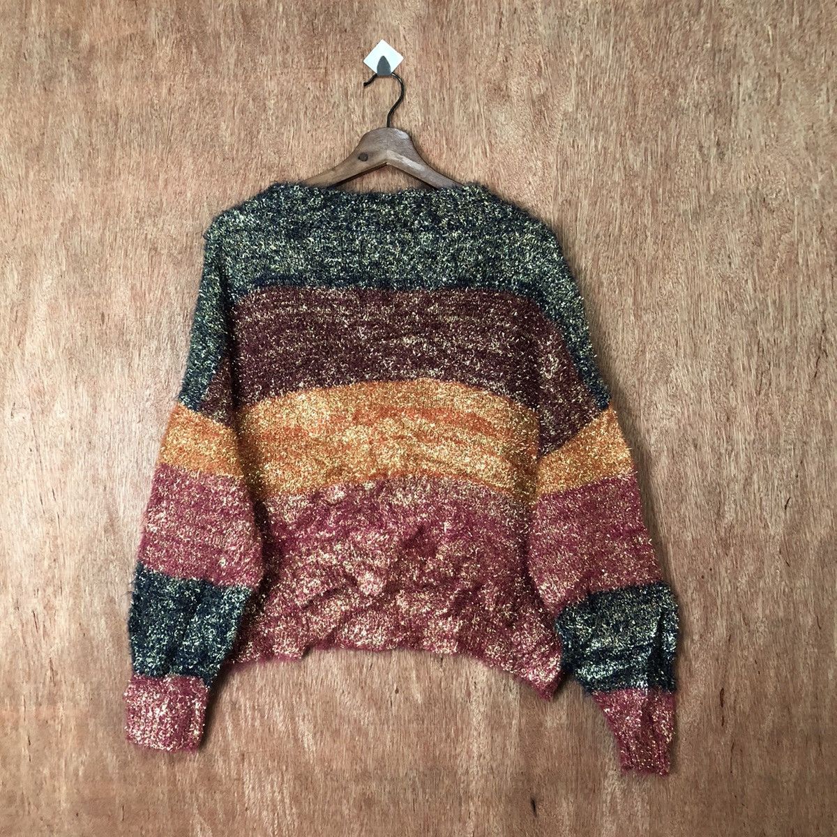 Homespun Knitwear Forever 21 baggie Shag Shaggy Fur Mohair Knitwear #6477 Size US S / EU 44-46 / 1 - 8 Thumbnail