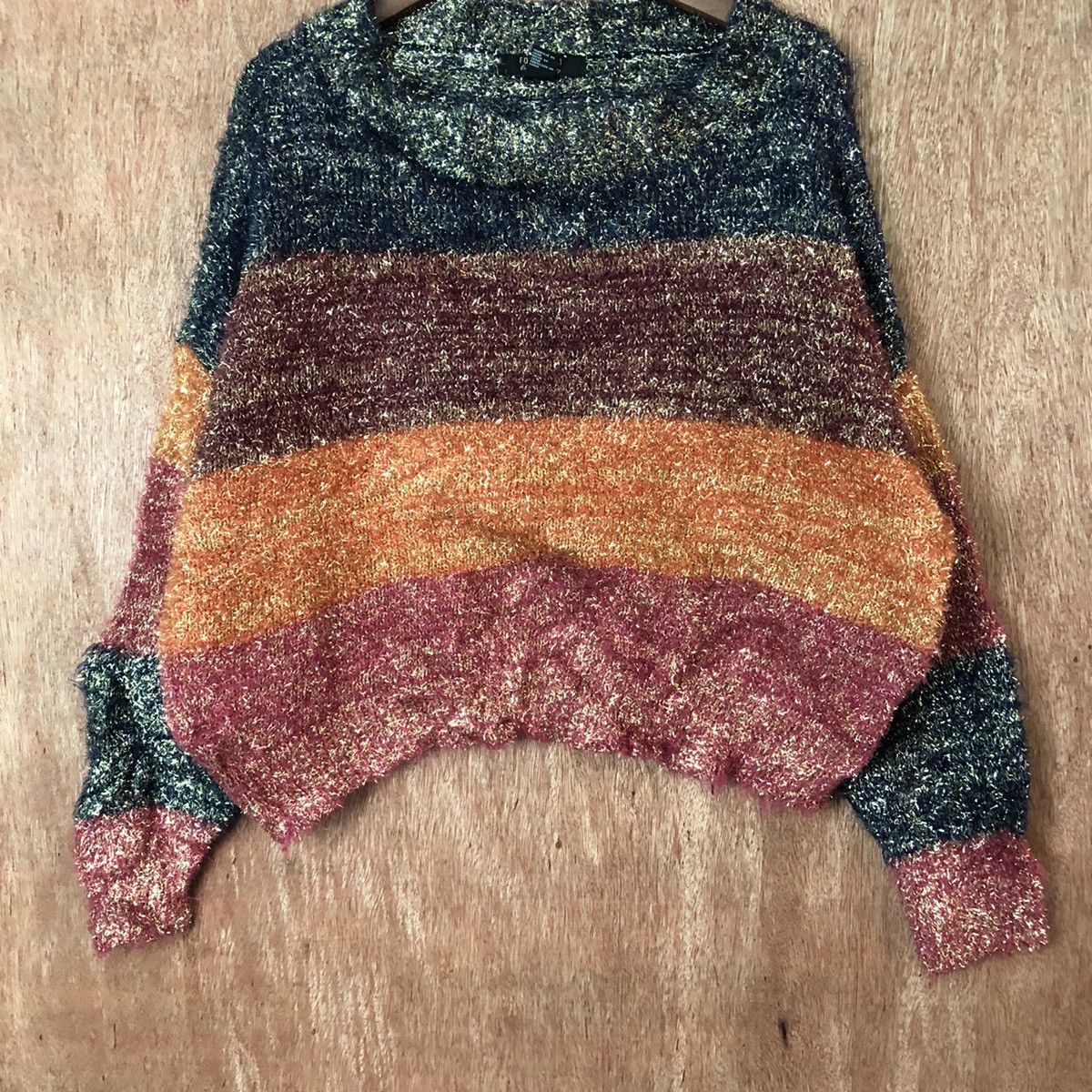 Homespun Knitwear Forever 21 baggie Shag Shaggy Fur Mohair Knitwear #6477 Size US S / EU 44-46 / 1 - 3 Thumbnail