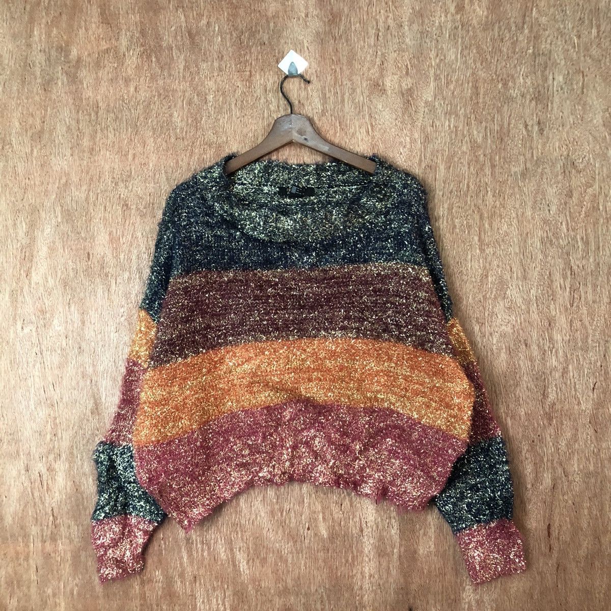 Homespun Knitwear Forever 21 baggie Shag Shaggy Fur Mohair Knitwear #6477 Size US S / EU 44-46 / 1 - 1 Thumbnail