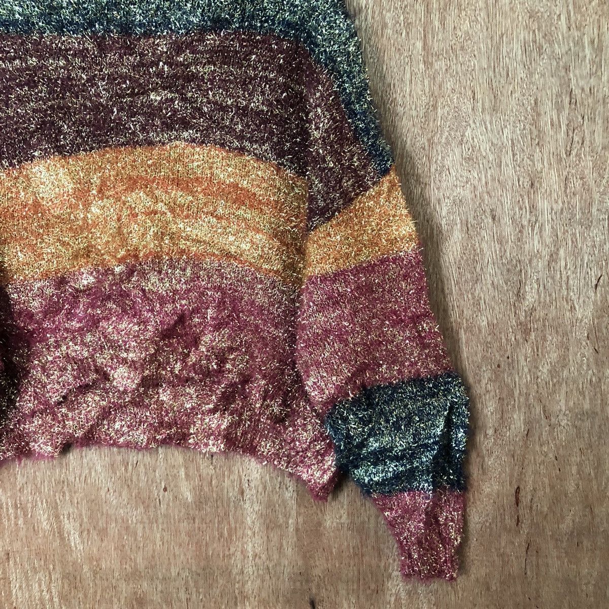 Homespun Knitwear Forever 21 baggie Shag Shaggy Fur Mohair Knitwear #6477 Size US S / EU 44-46 / 1 - 10 Thumbnail