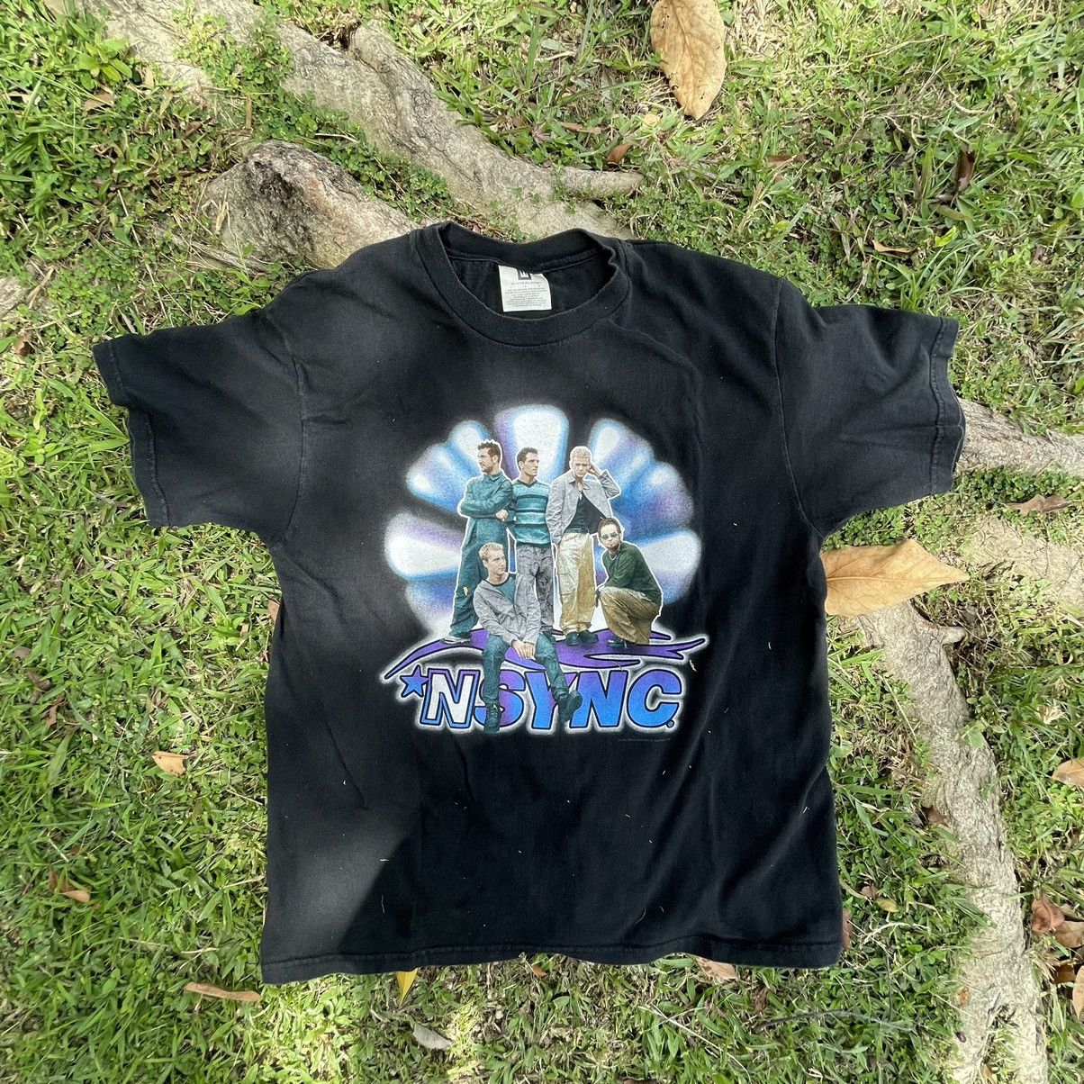 image of Band Tees x Rap Tees Vintage Nsync 1999 Tee Shirt in Black, Men's (Size Large)