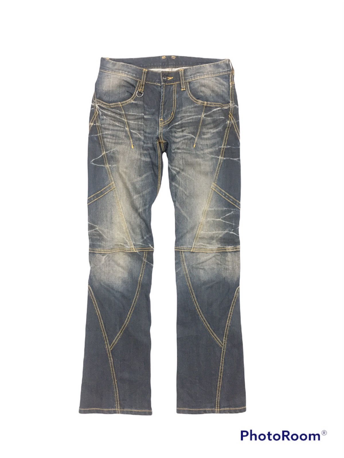 Japanese Brand × Matsuda Fire 🔥 Japanese Brand Nicole Distressed Denim pants Size US 30 / EU 46 - 1 Thumbnail