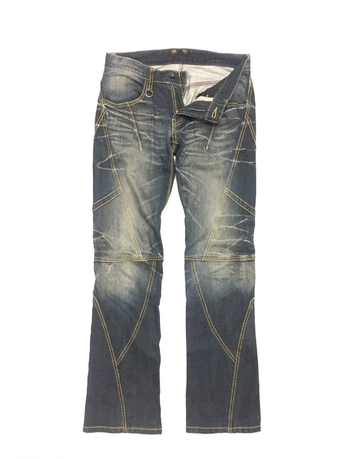Japanese Brand × Matsuda Fire 🔥 Japanese Brand Nicole Distressed Denim pants Size US 30 / EU 46 - 10 Thumbnail
