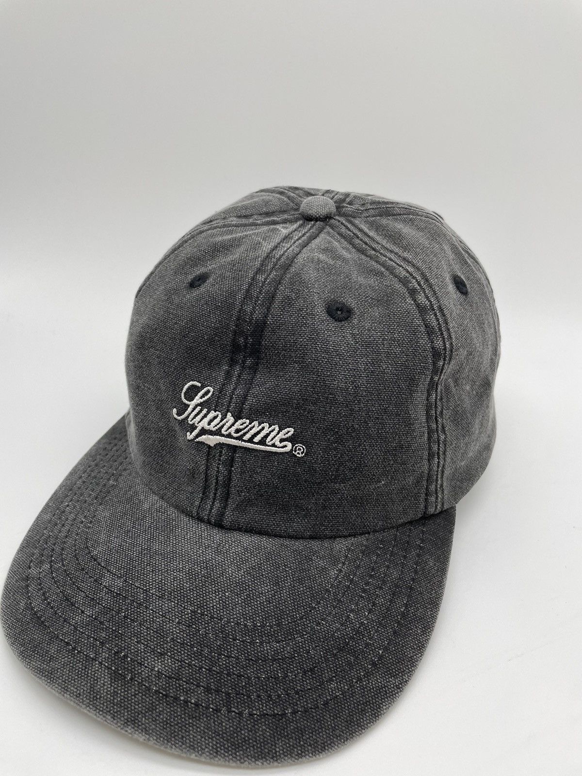 【希少】Supreme Brushed Twill Script 6-Panel Supreme Brushed Twill Script 6-Panel (FW17) - $48