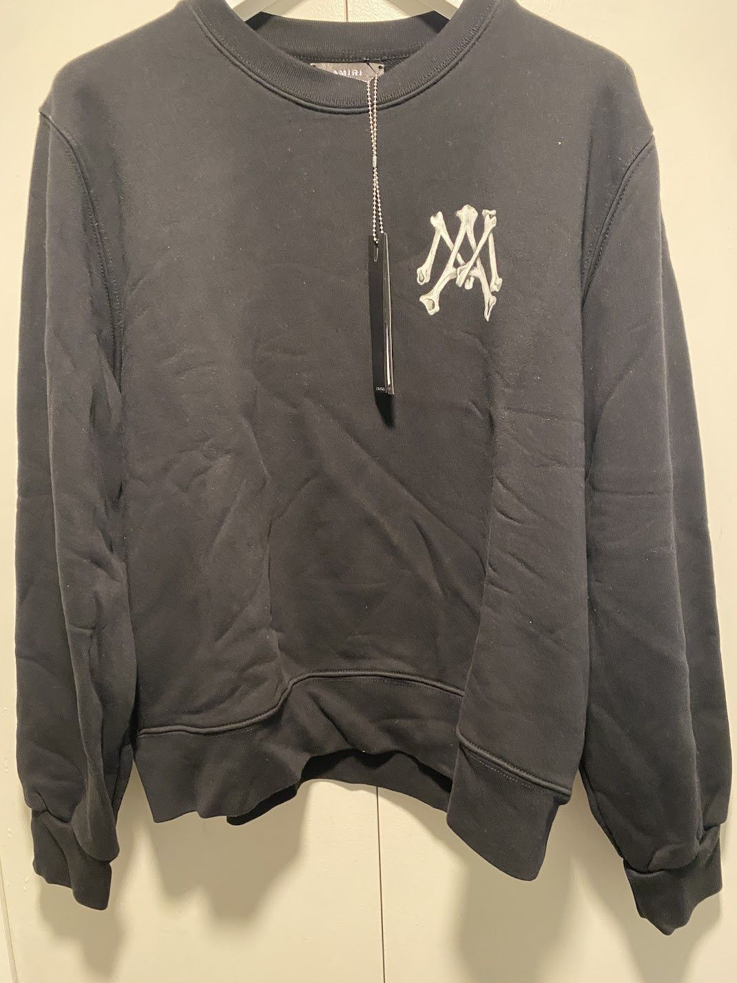 Amiri Amiri bone sweatshirt black crewneck M.A. Sweater large Size US L / EU 52-54 / 3 - 1 Thumbnail