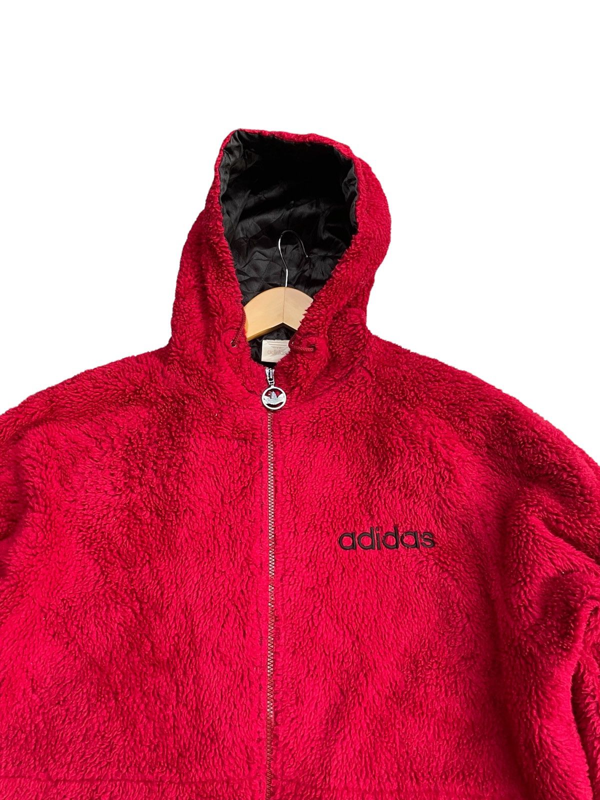 Adidas Vintage Adidas Trefoil Fleece Hoodie Size US XL / EU 56 / 4 - 5 Thumbnail