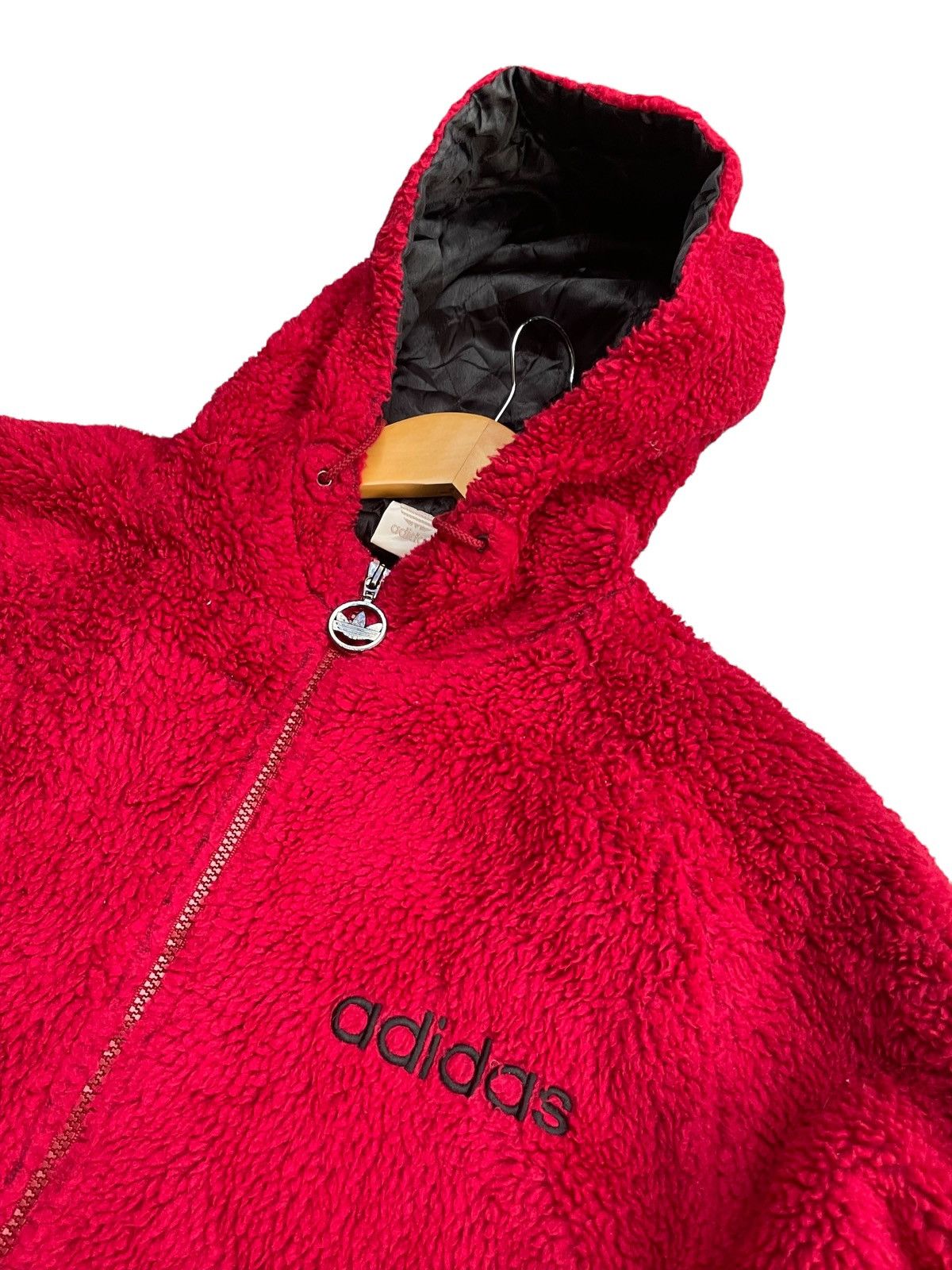 Adidas Vintage Adidas Trefoil Fleece Hoodie Size US XL / EU 56 / 4 - 6 Thumbnail