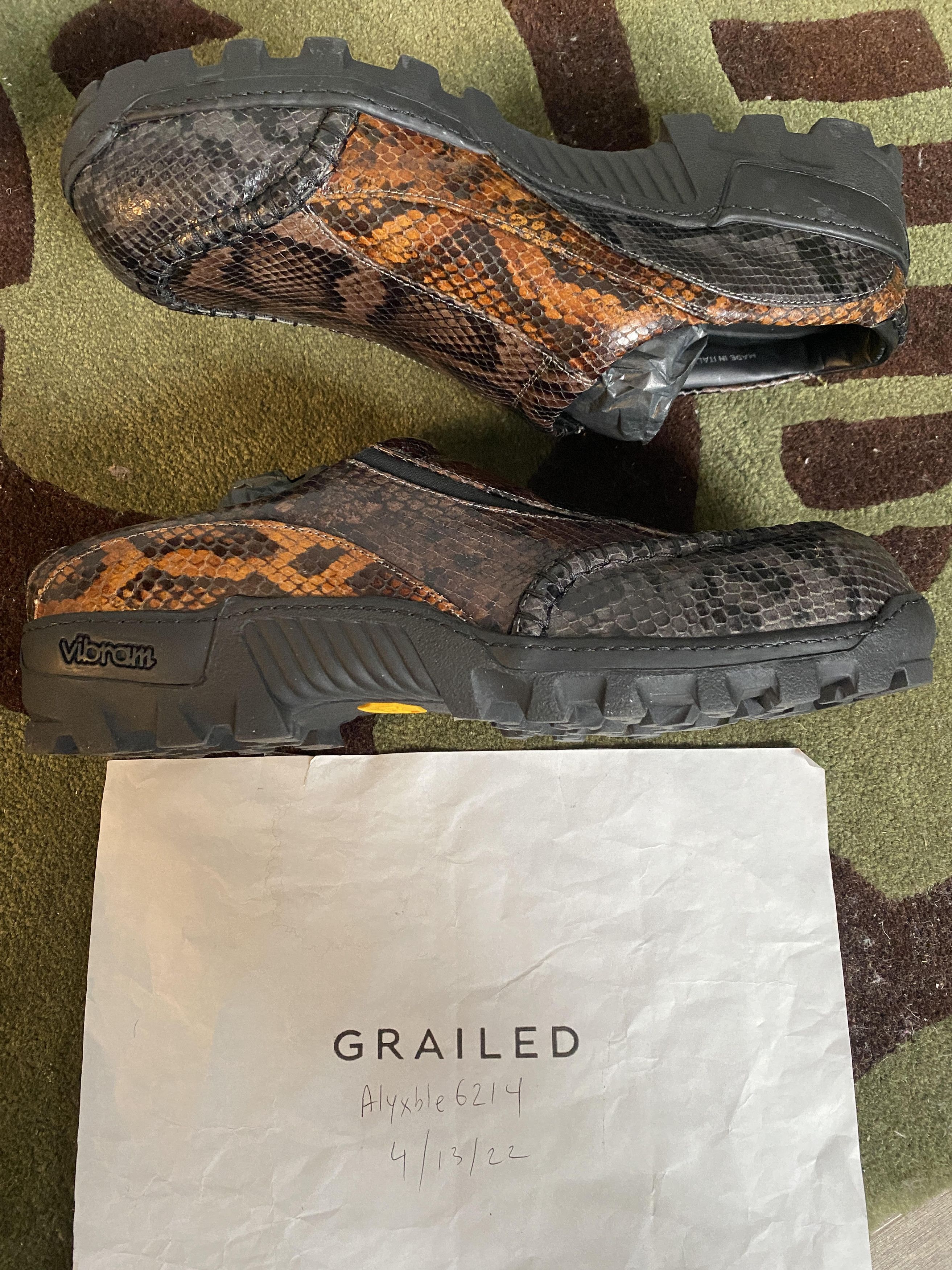 Kiko Kostadinov Bindra Sabo klees Mules python snakeskin Size US 11 / EU 44 - 5 Thumbnail
