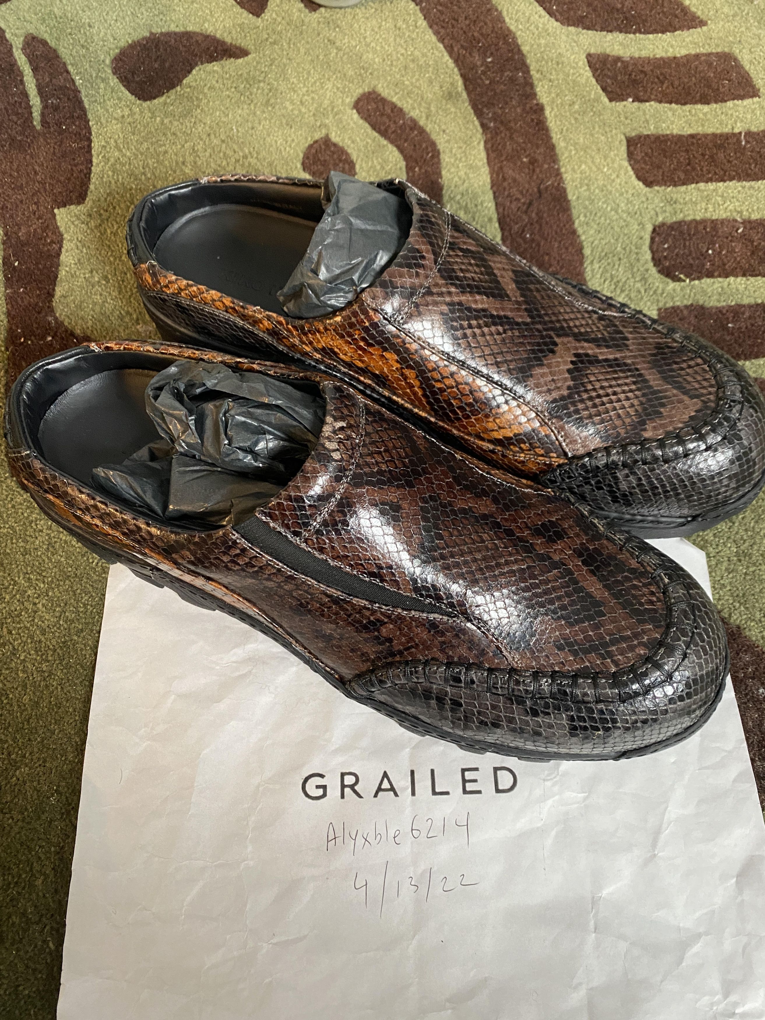 Kiko Kostadinov Bindra Sabo klees Mules python snakeskin Size US 11 / EU 44 - 4 Thumbnail