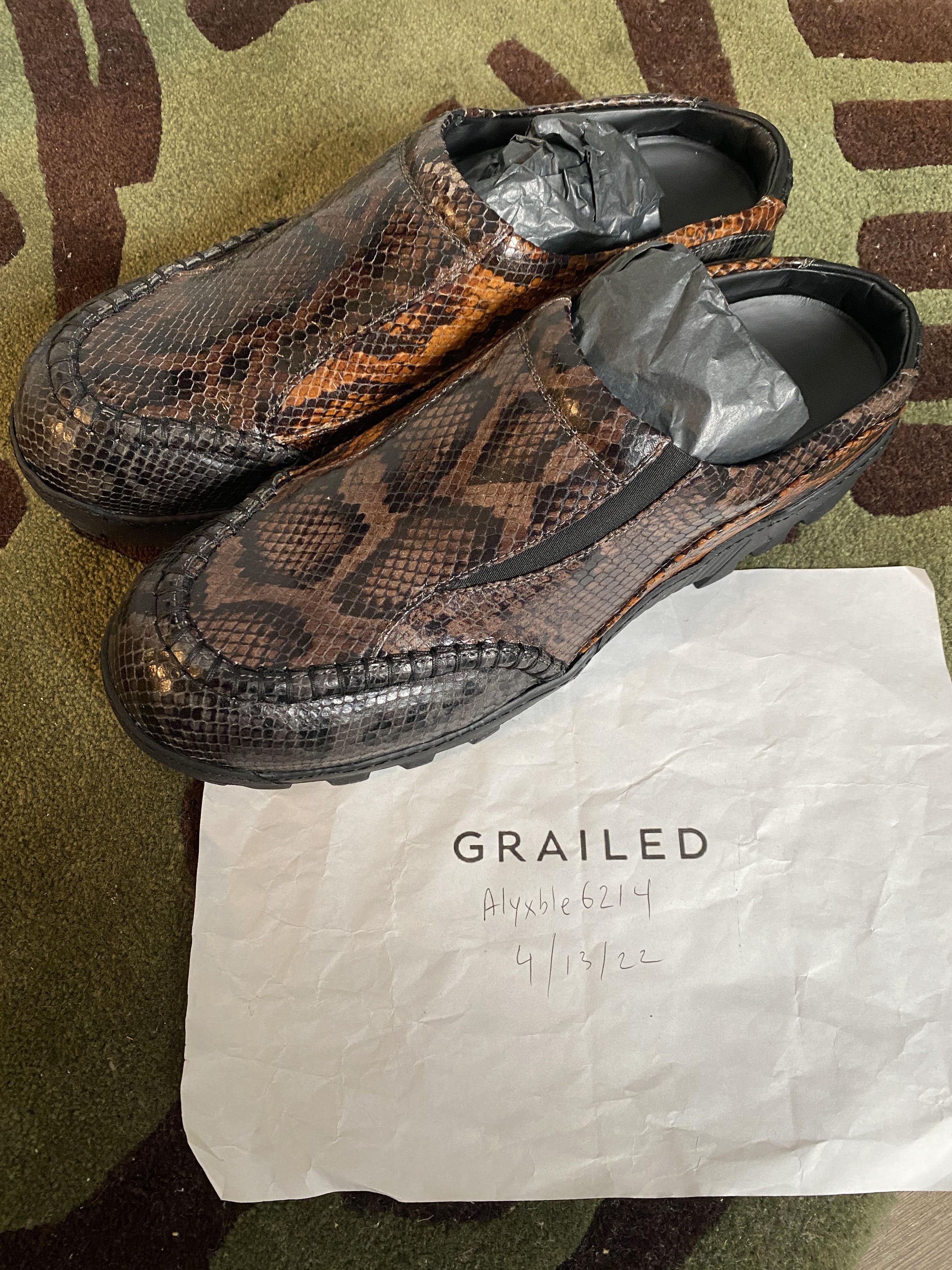 Kiko Kostadinov Bindra Sabo klees Mules python snakeskin | Grailed