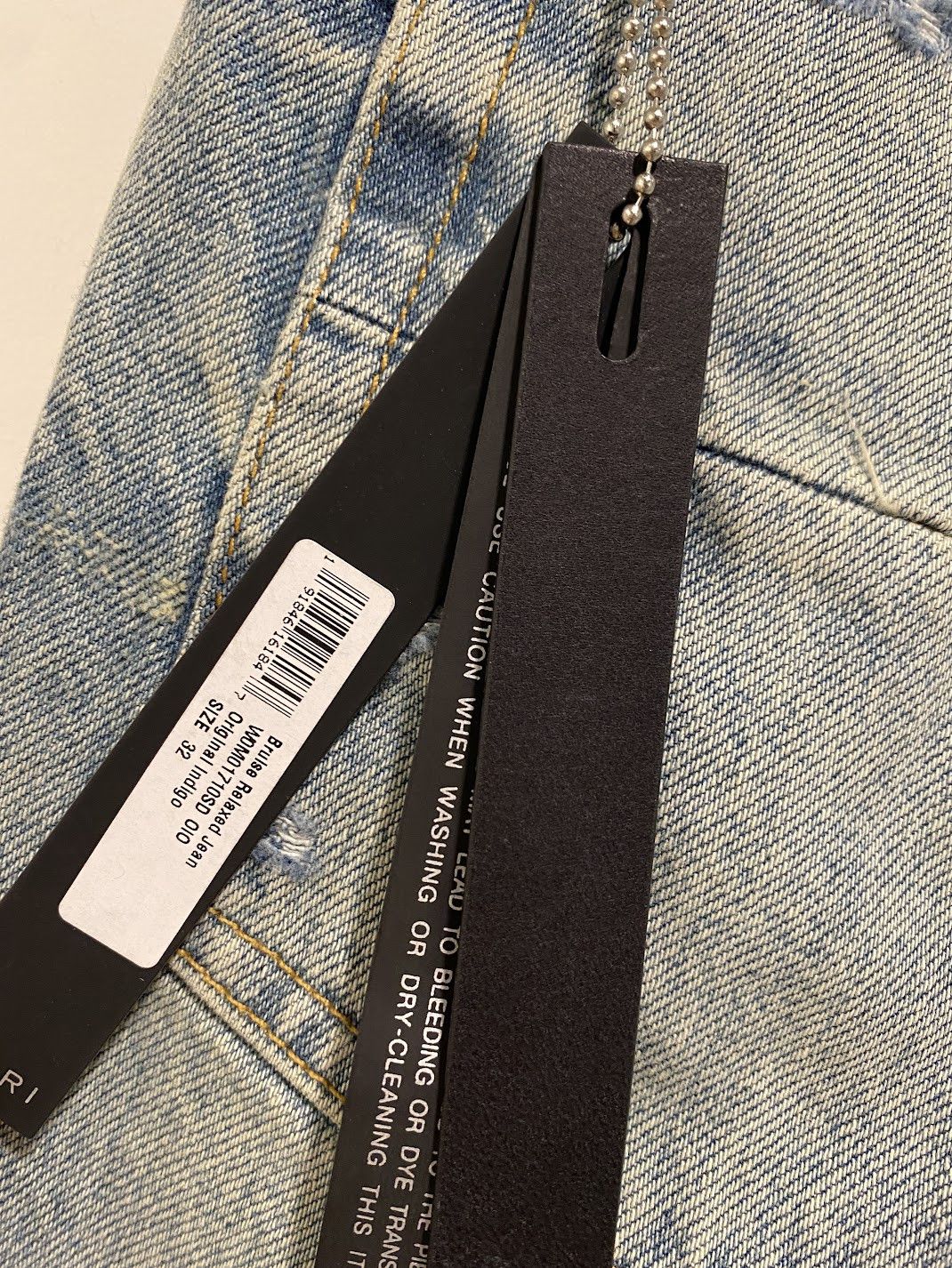 Amiri amiri bruised relaxed jeans indigo size 32 Size US 32 / EU 48 - 6 Thumbnail