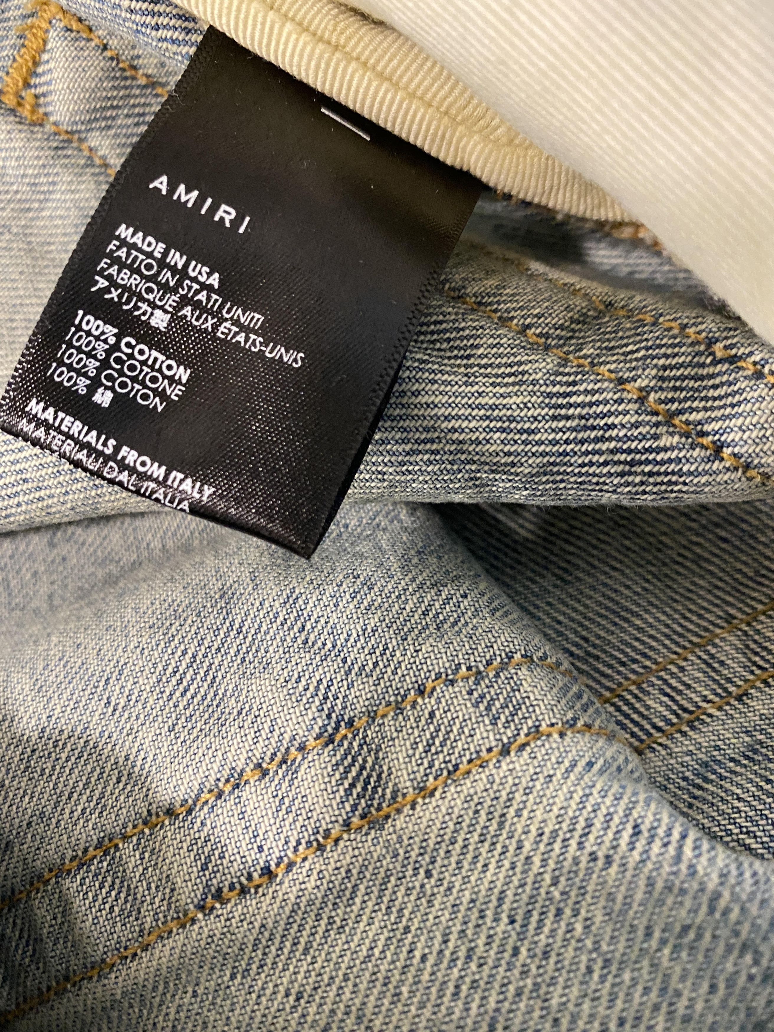 Amiri amiri bruised relaxed jeans indigo size 32 Size US 32 / EU 48 - 8 Thumbnail