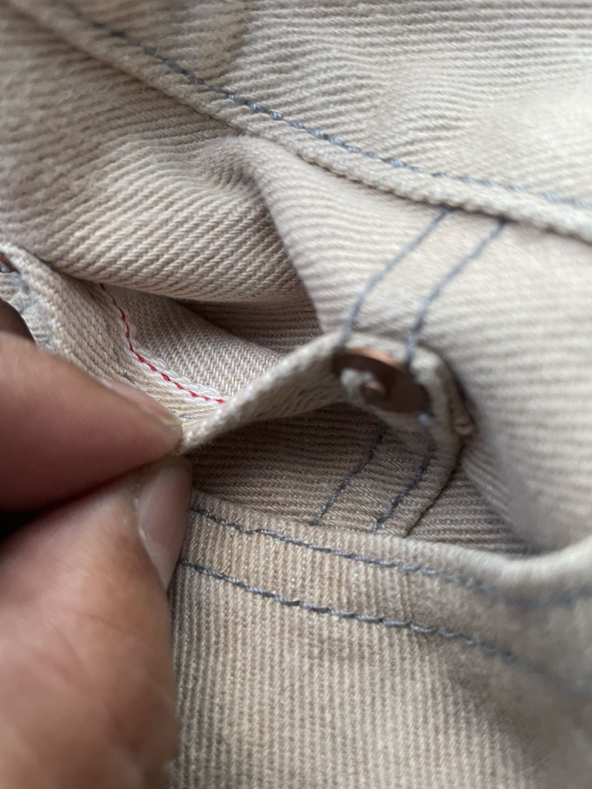 Japanese Brand × Vintage Earth Culture Vintage Selvedge Redline Denim Size US 27 - 17 Thumbnail