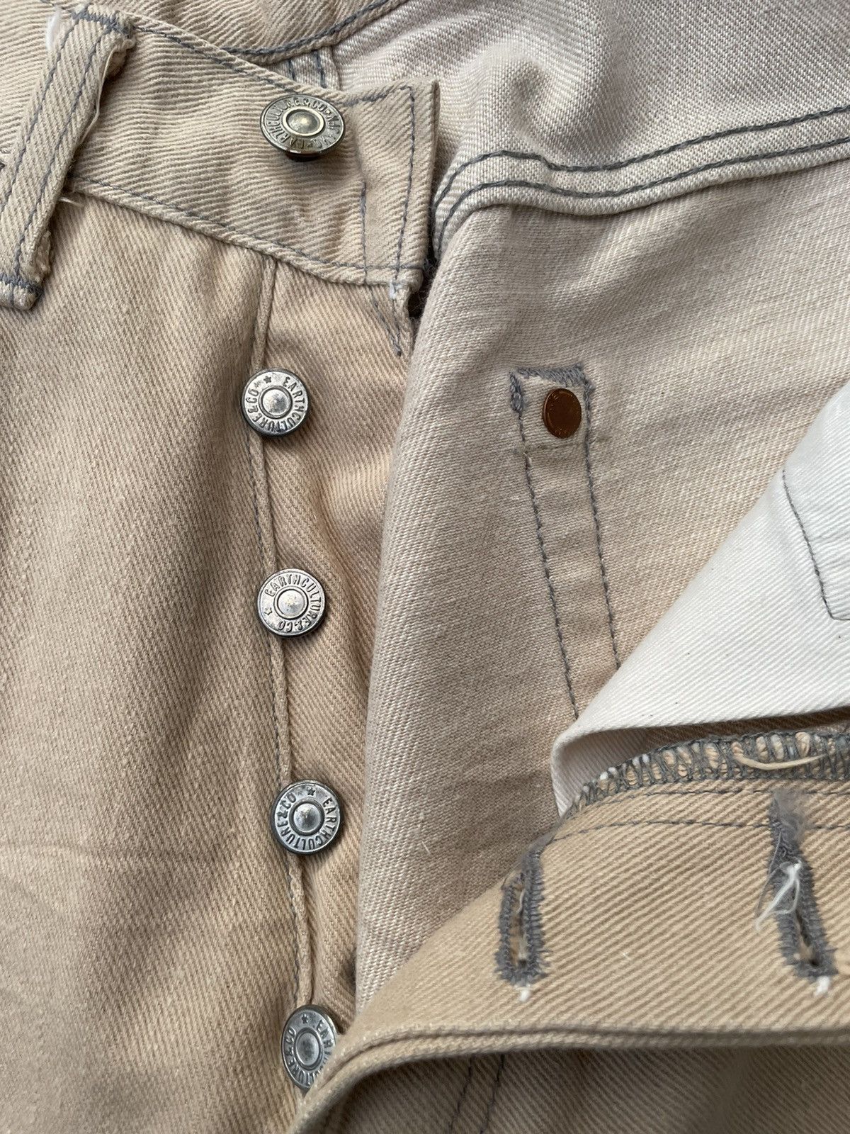 Japanese Brand × Vintage Earth Culture Vintage Selvedge Redline Denim Size US 27 - 19 Thumbnail