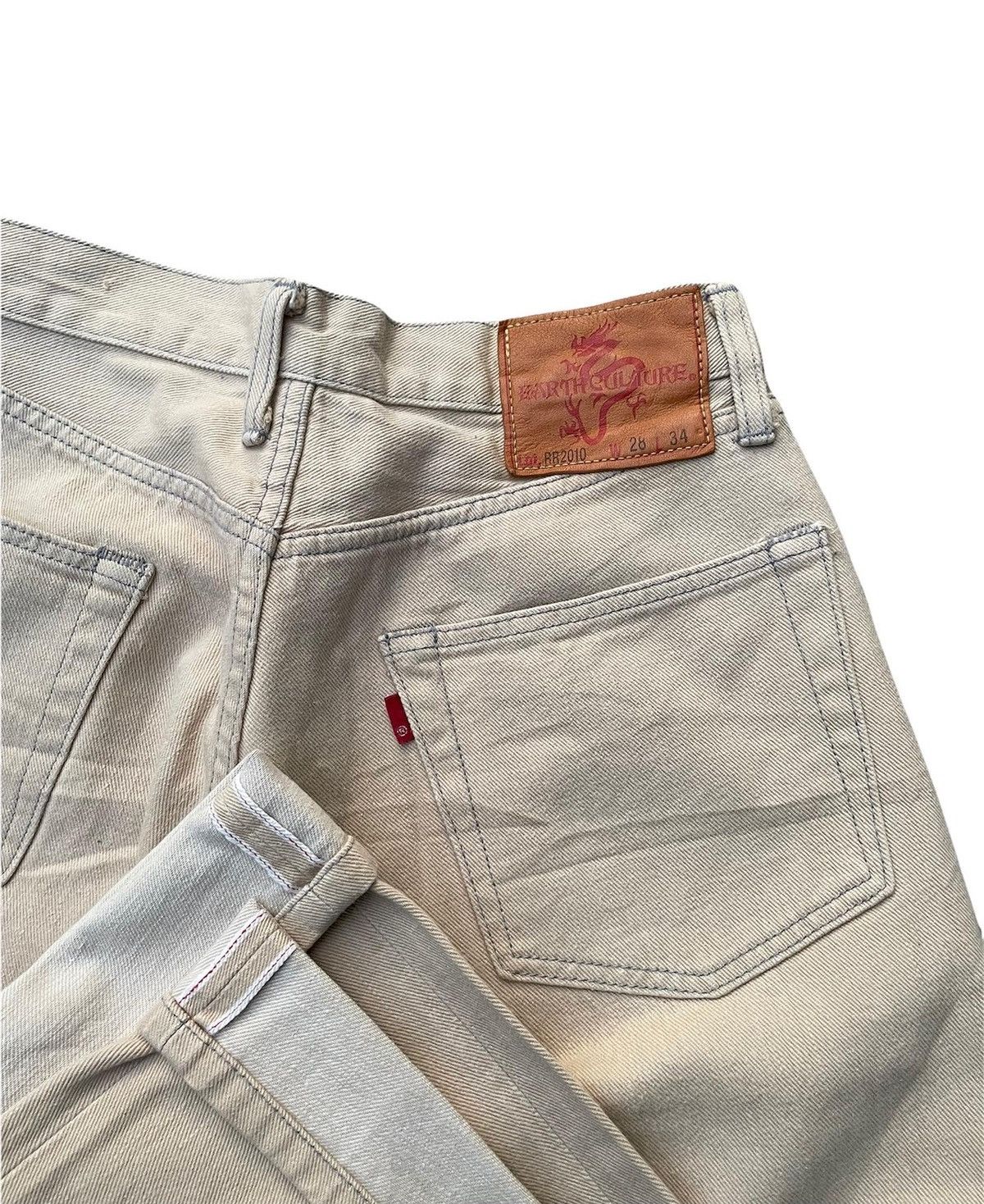 Japanese Brand × Vintage Earth Culture Vintage Selvedge Redline Denim Size US 27 - 5 Thumbnail