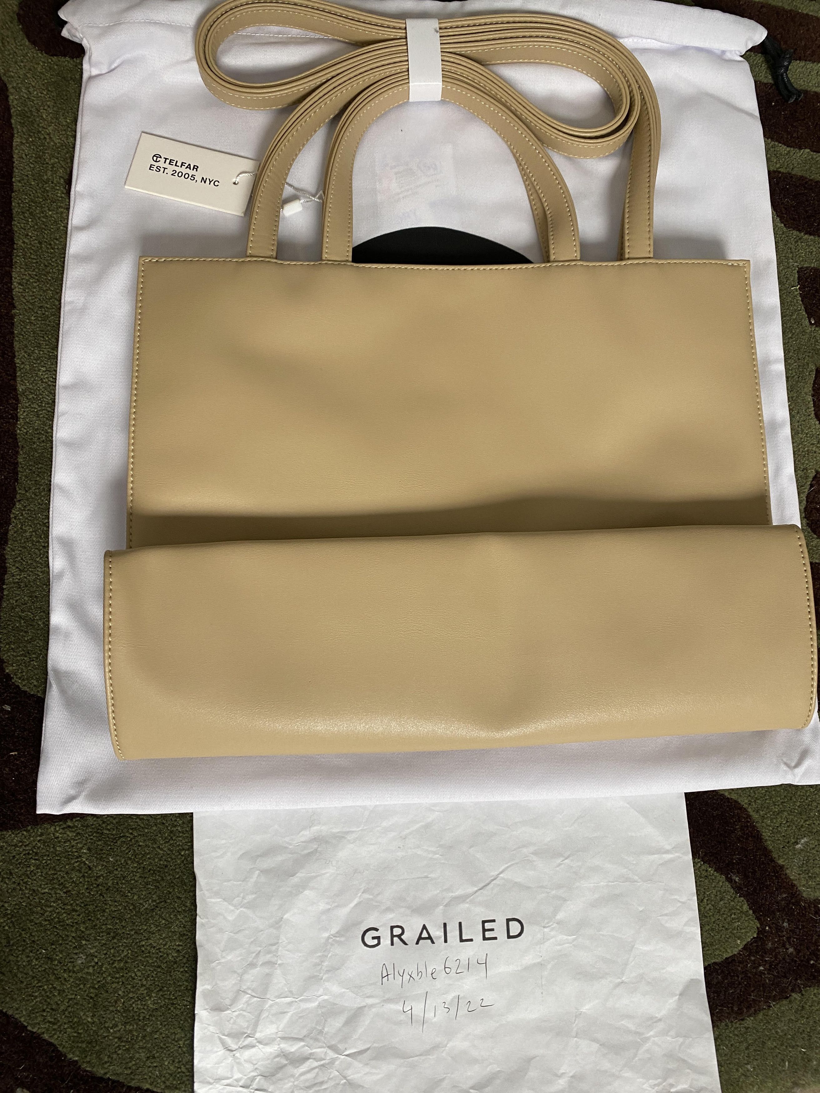 Telfar telfar cream medium shopping bag tote Size ONE SIZE - 2 Thumbnail