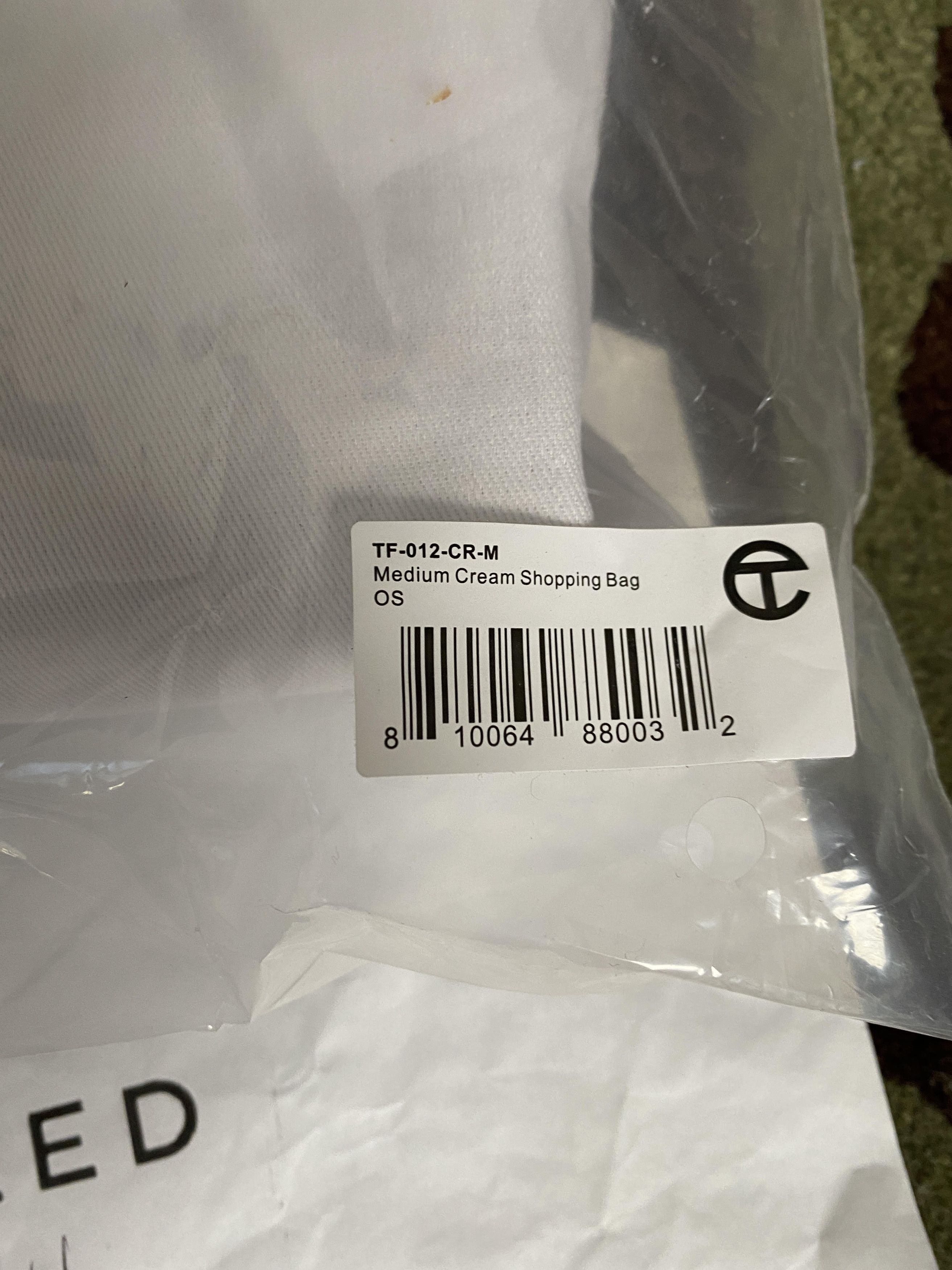 Telfar telfar cream medium shopping bag tote Size ONE SIZE - 6 Thumbnail