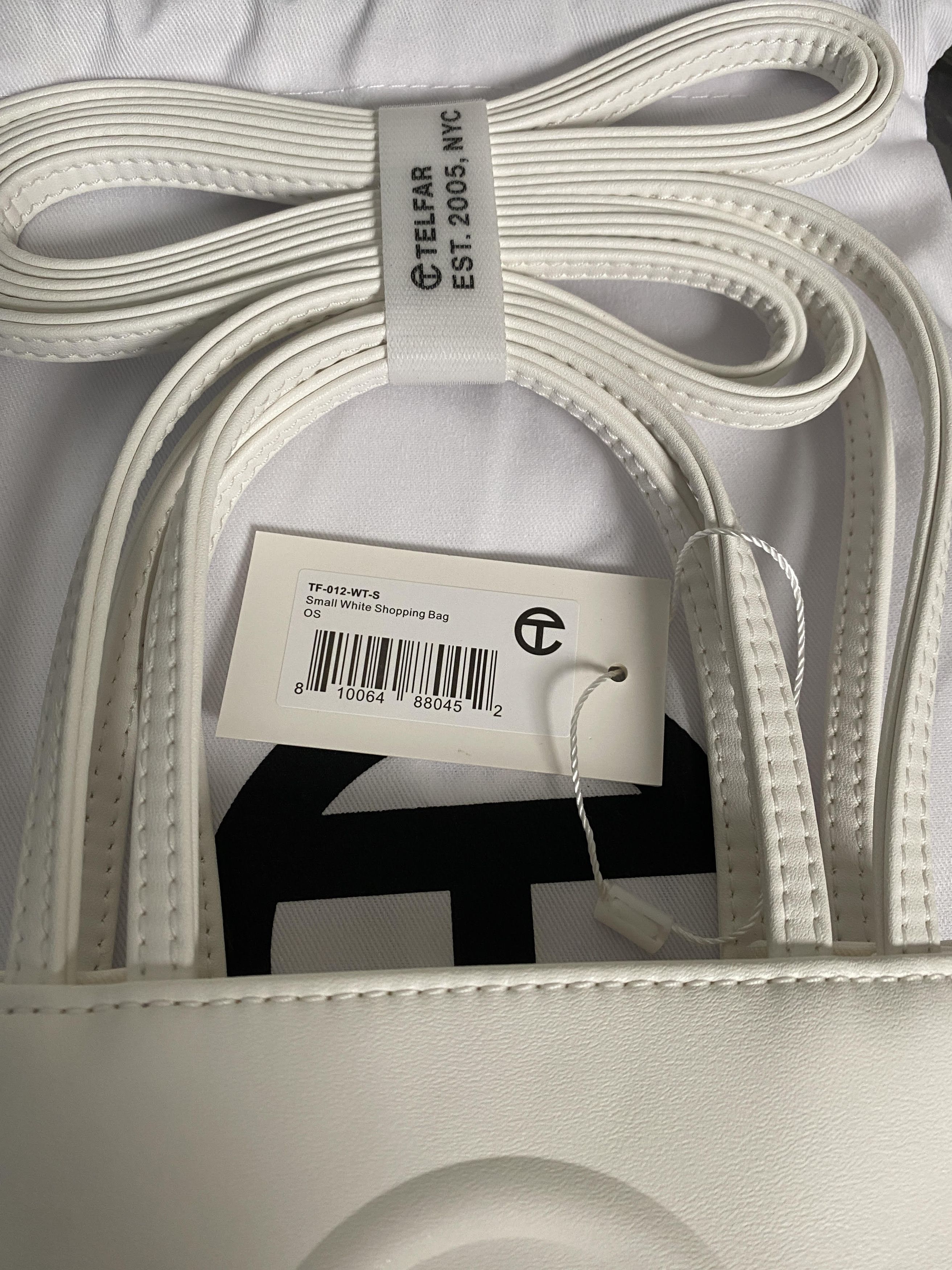 Telfar telfar small shopping bag tote-white Size ONE SIZE - 4 Thumbnail