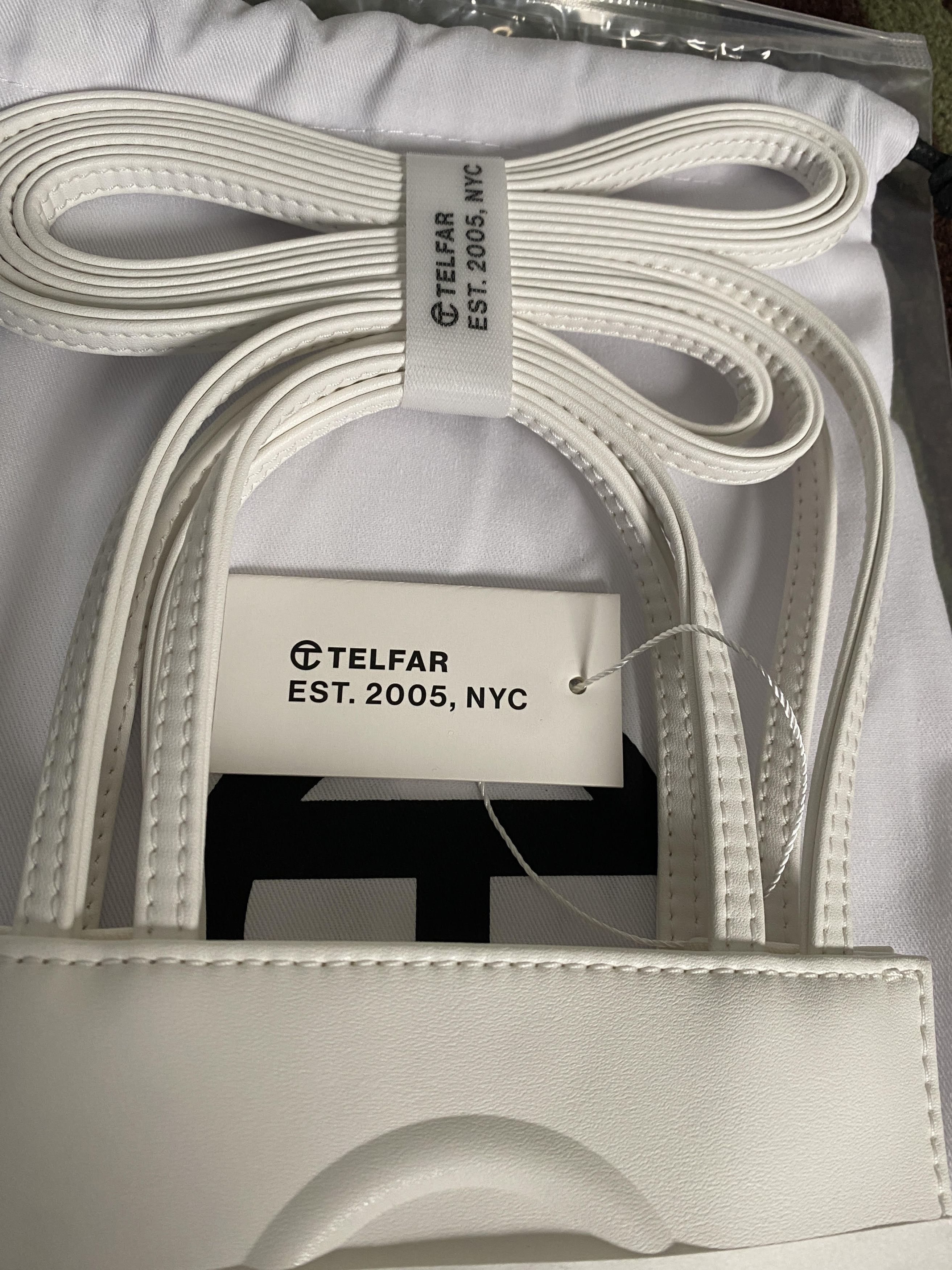 Telfar telfar small shopping bag tote-white Size ONE SIZE - 2 Thumbnail