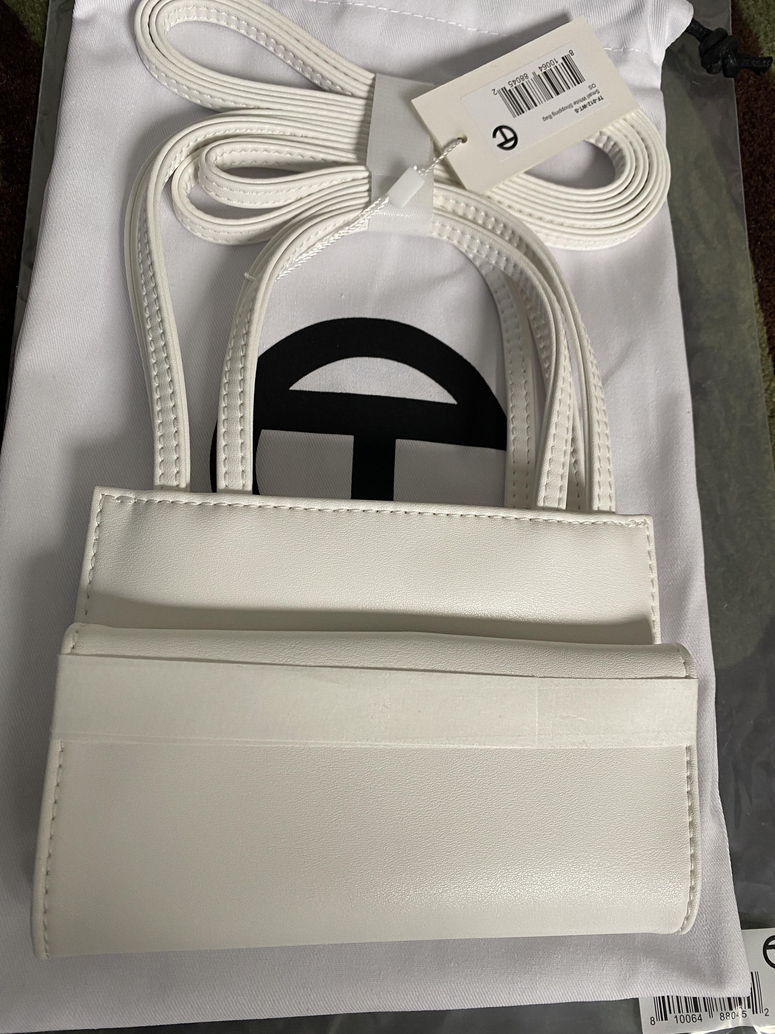 Telfar telfar small shopping bag tote-white Size ONE SIZE - 3 Thumbnail