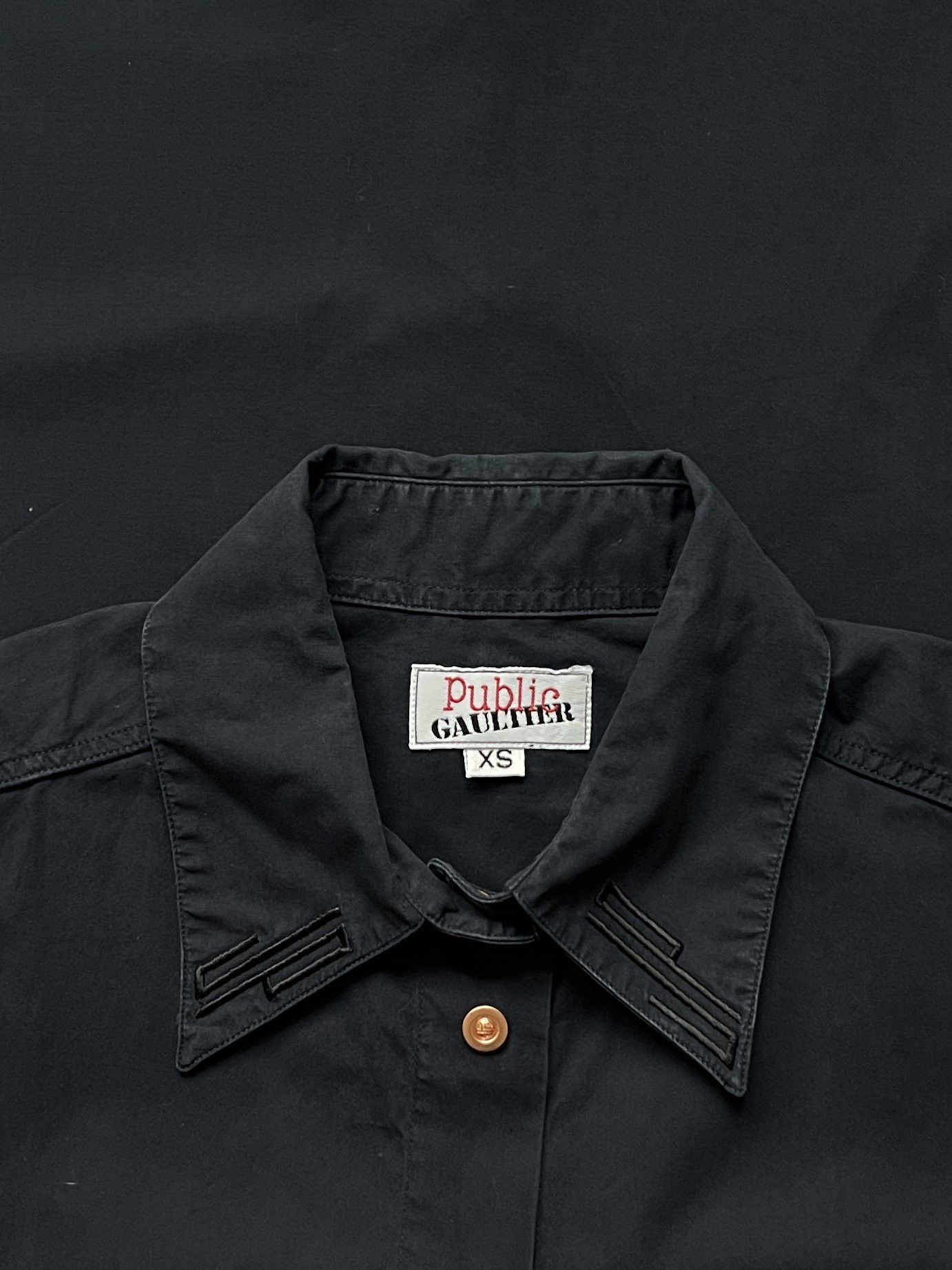 Jean Paul Gaultier ⚡️QUICK SALE⚡️Jean Paul Gaultier Black Button-up Shirt Size XS / US 0-2 / IT 36-38 - 3 Thumbnail