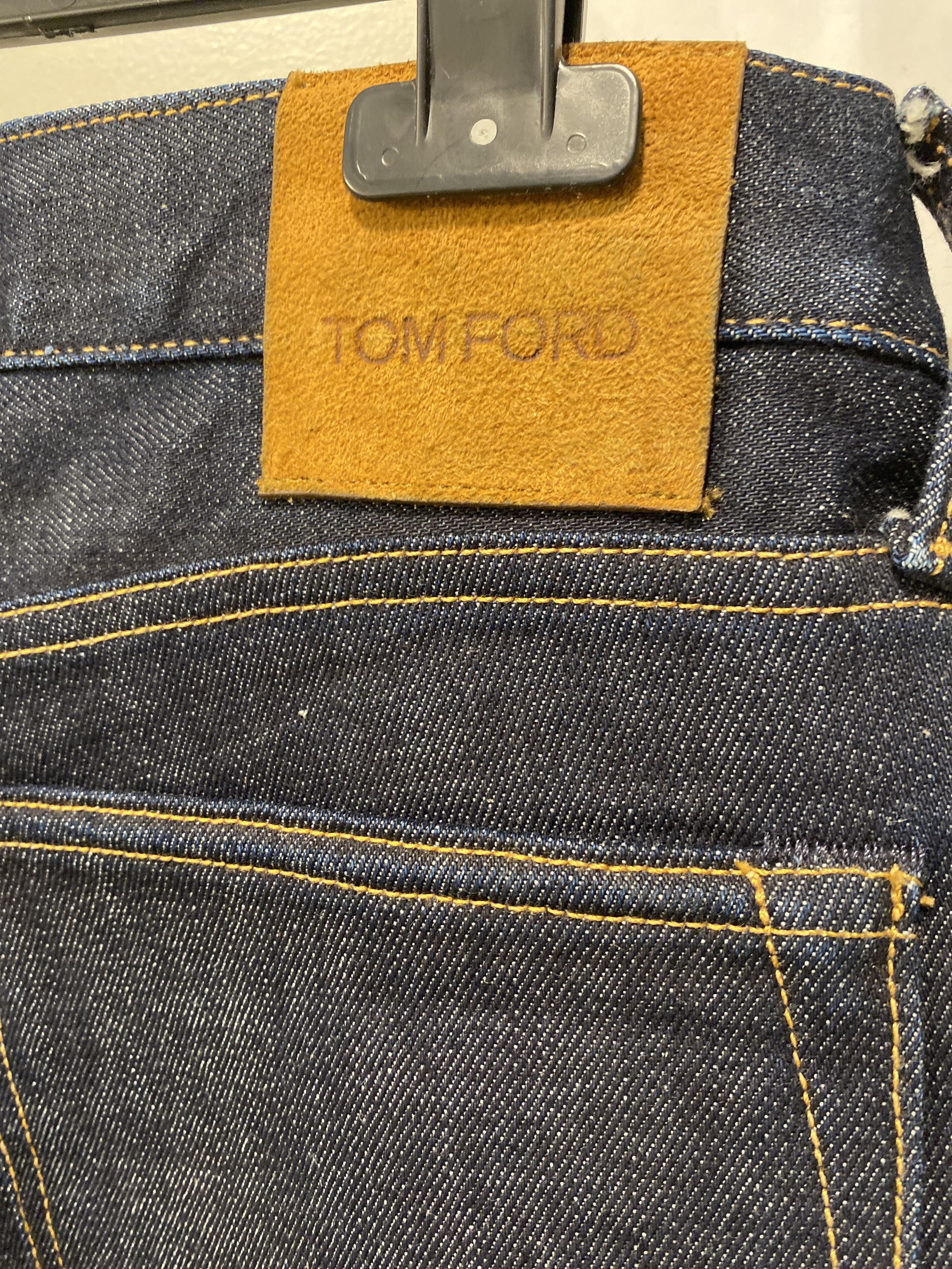 Tom Ford Tom ford japanese selvedge raw slim fit jeans- dark blue Size US 32 / EU 48 - 8 Thumbnail