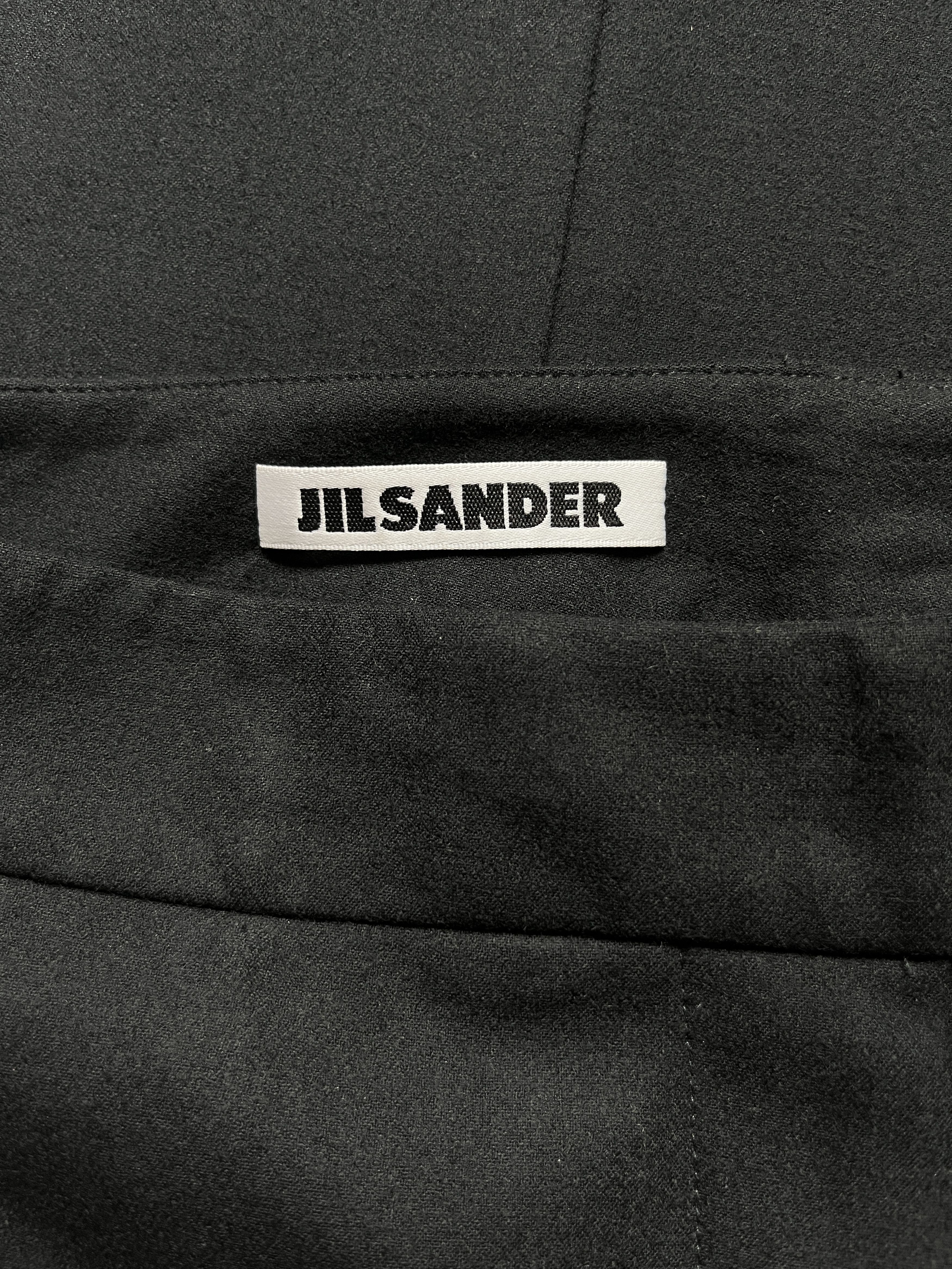 Jil Sander ⚡️QUICK SALE⚡️ Jil Sander Wide Leg Black Wool Pants Trousers Size 27" / US 4 / IT 40 - 3 Thumbnail