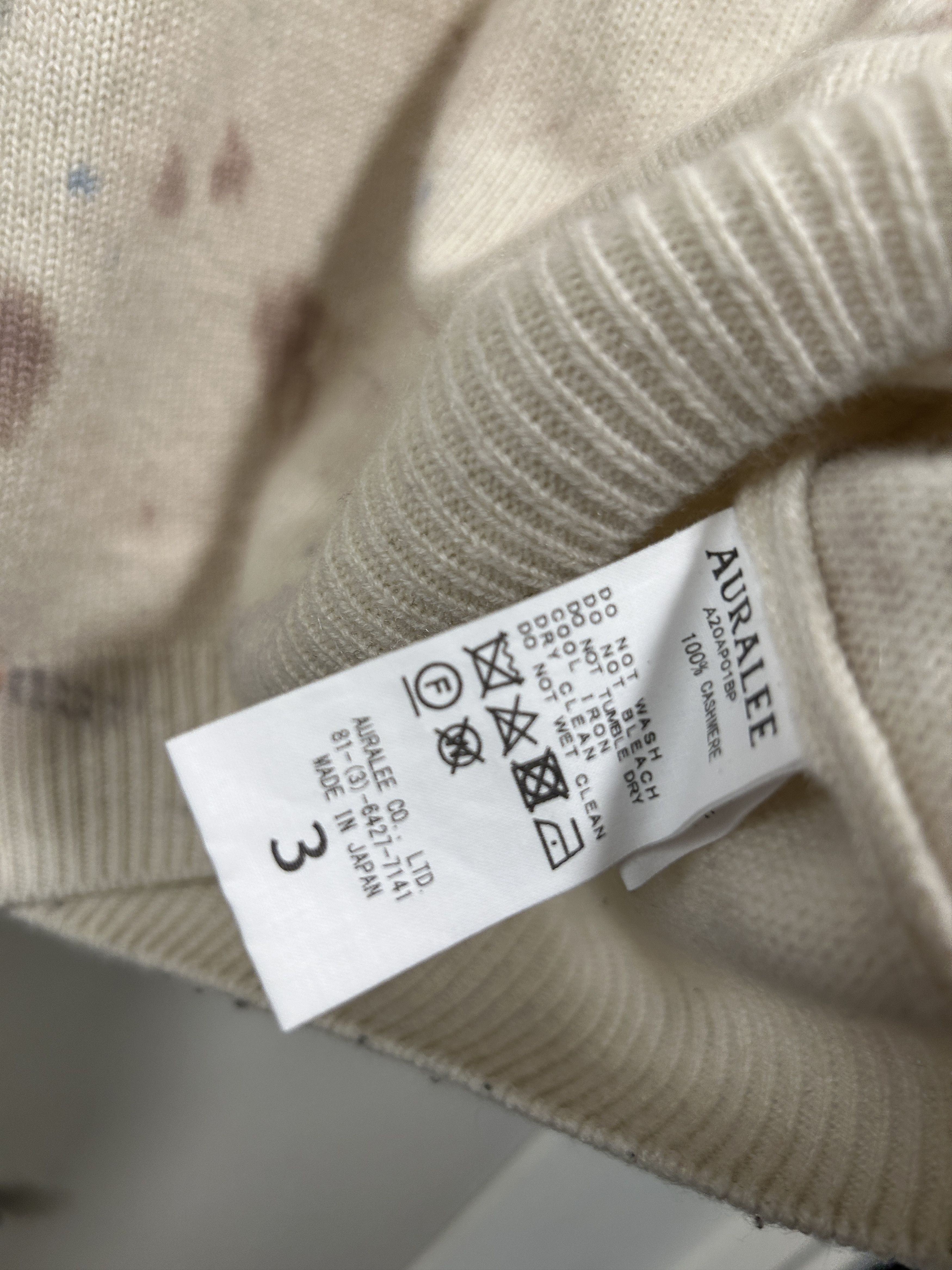 Auralee Cashmere paint splatter sweater Size US M / EU 48-50 / 2 - 6 Thumbnail